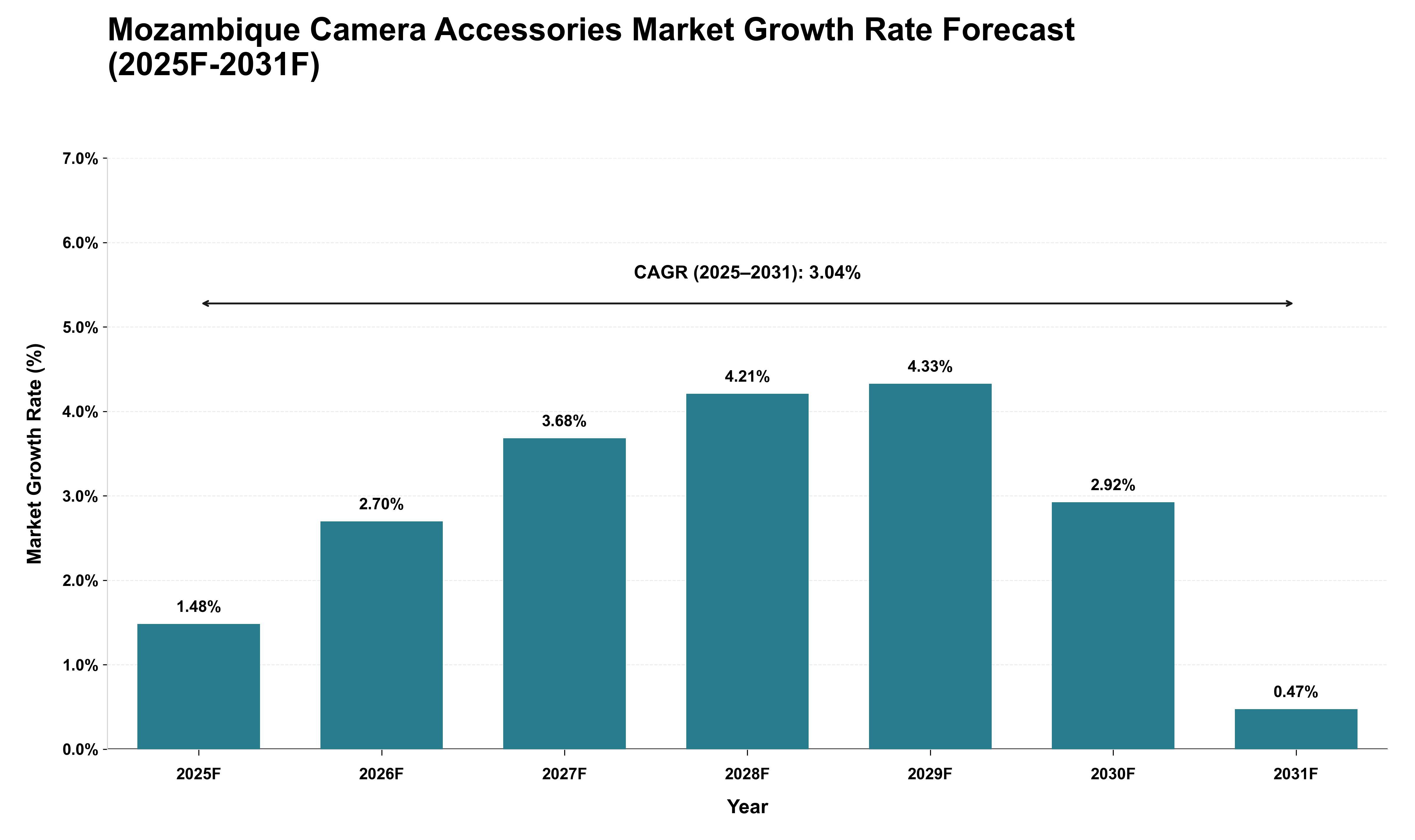 Mozambique Camera Accessories Market Growth Rate Analysis (2025 - 2031)