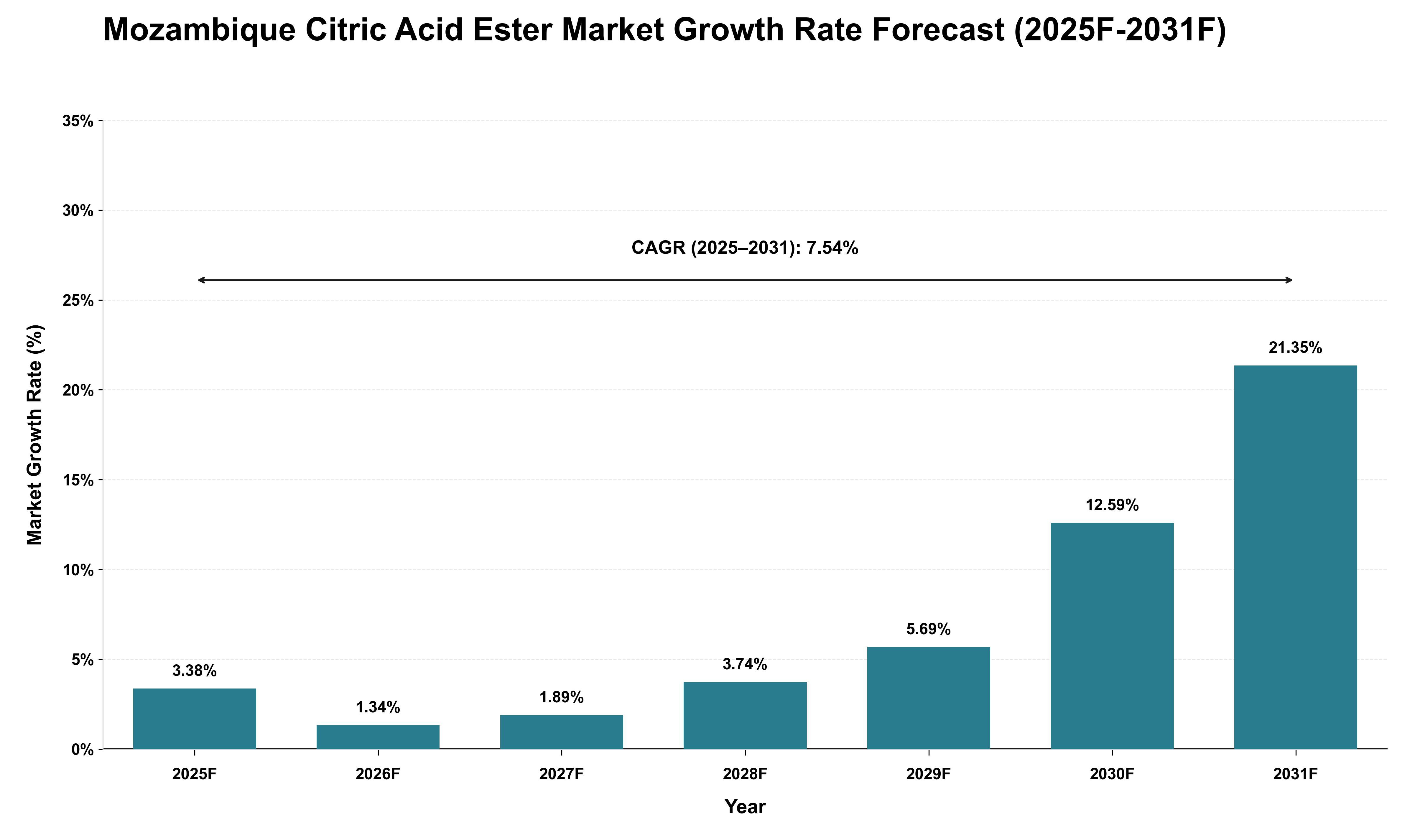 Mozambique Citric Acid Ester Market Growth Rate Analysis (2025 - 2031)