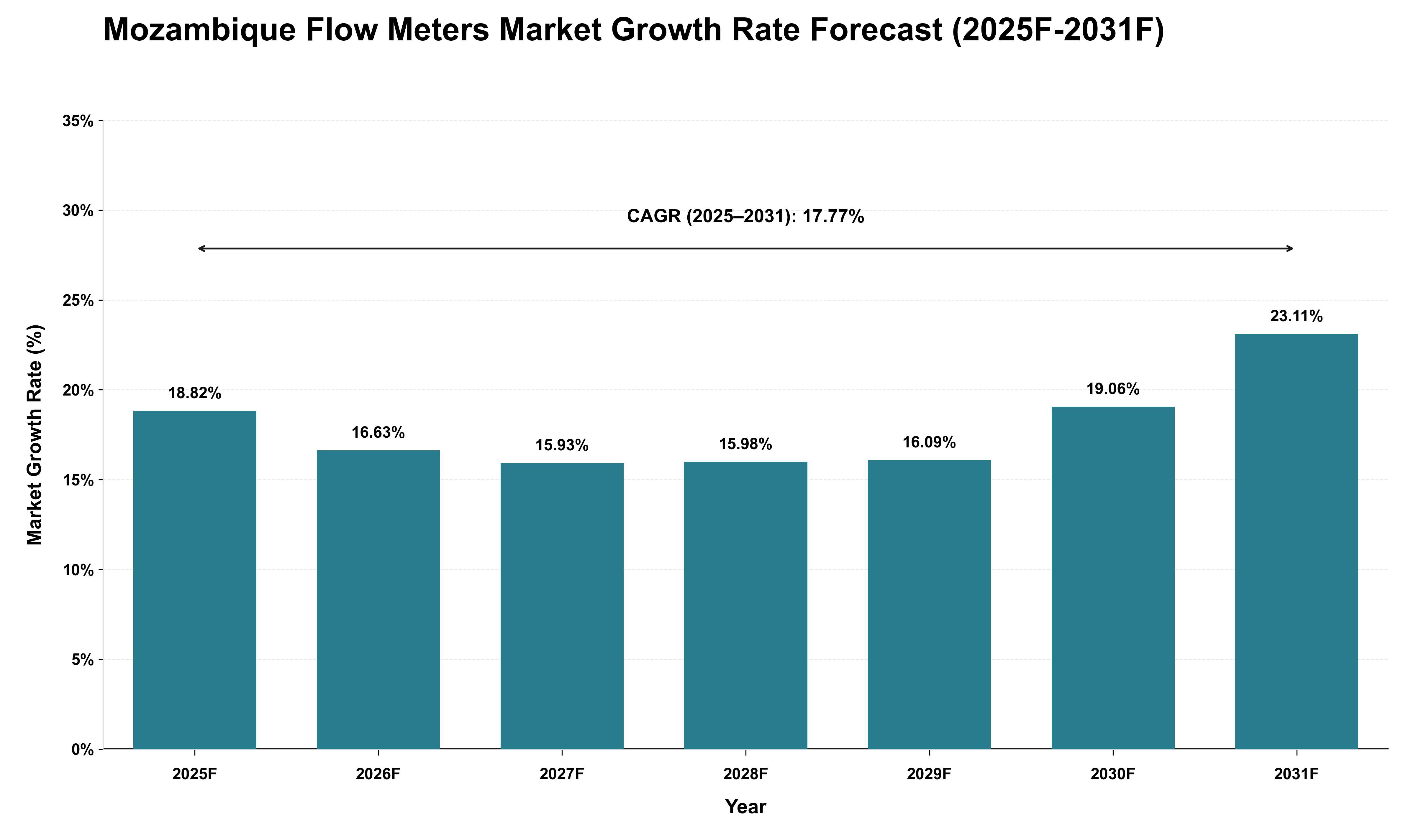 Mozambique Flow Meters Market Growth Rate Analysis (2025 - 2031)