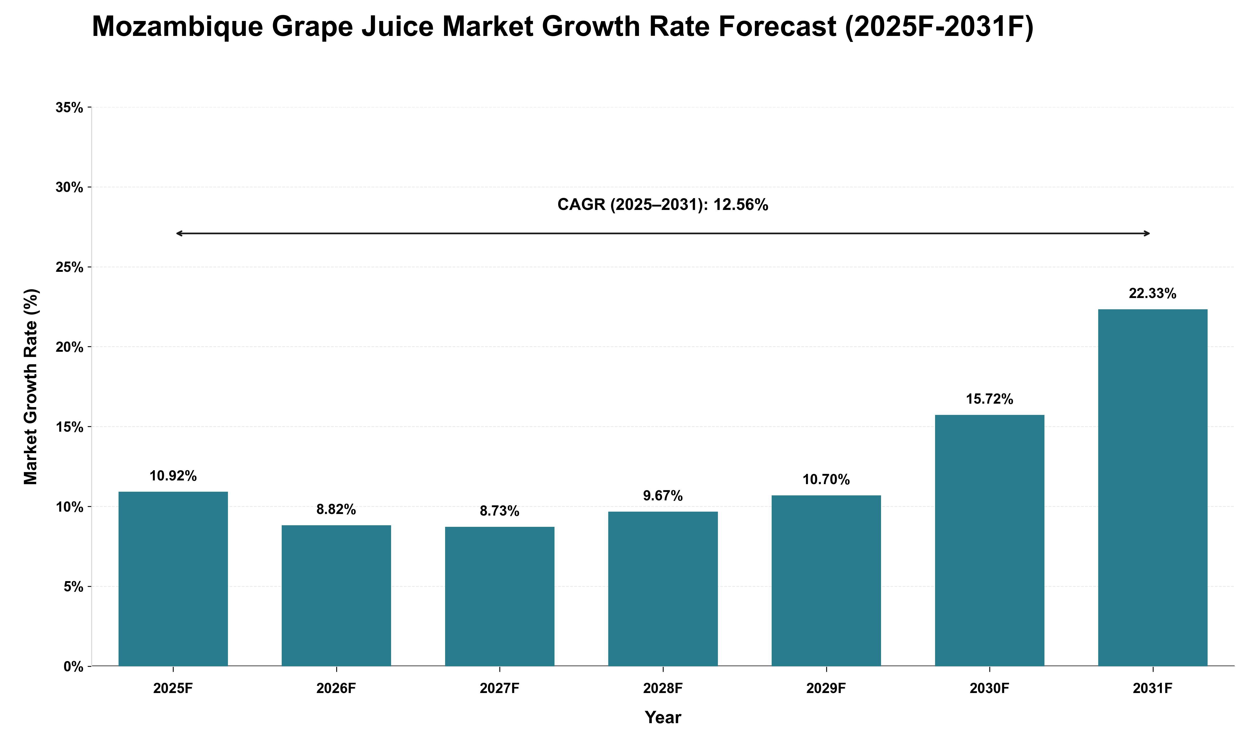 Mozambique Grape Juice Market Growth Rate Analysis (2025 - 2031)