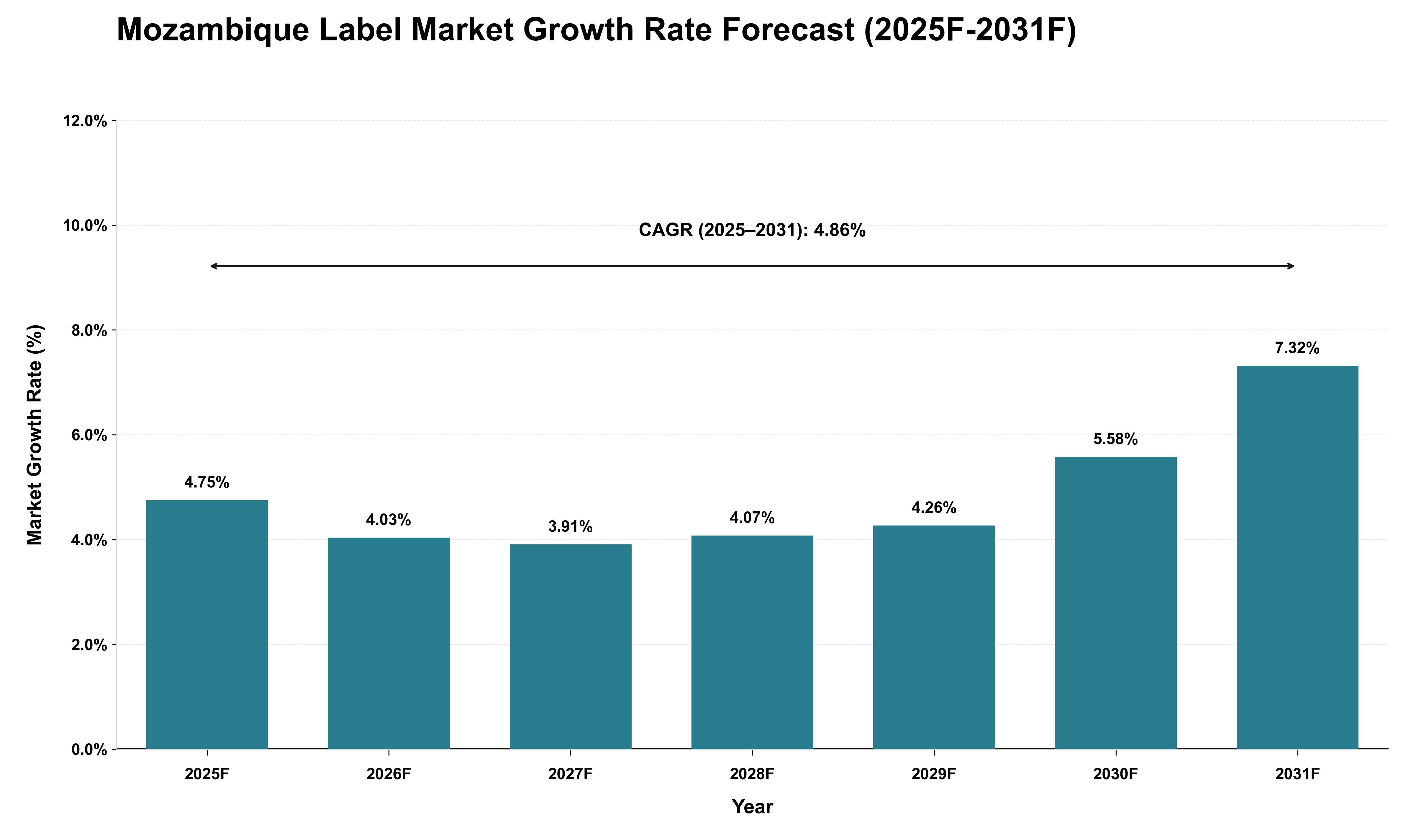 Mozambique Label Market Growth Rate Analysis (2025 - 2031)