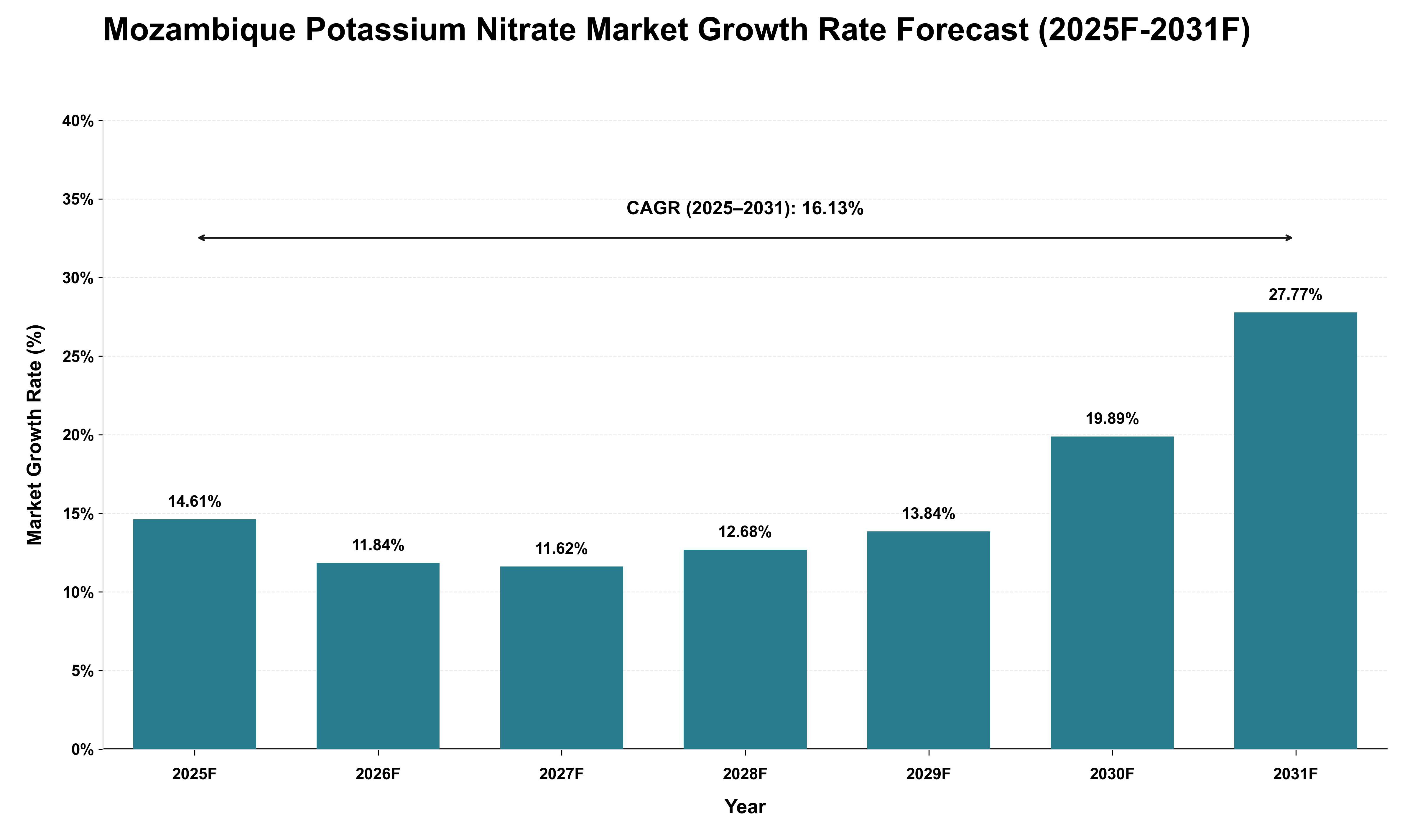 Mozambique Potassium Nitrate Market Growth Rate Analysis (2025 - 2031)