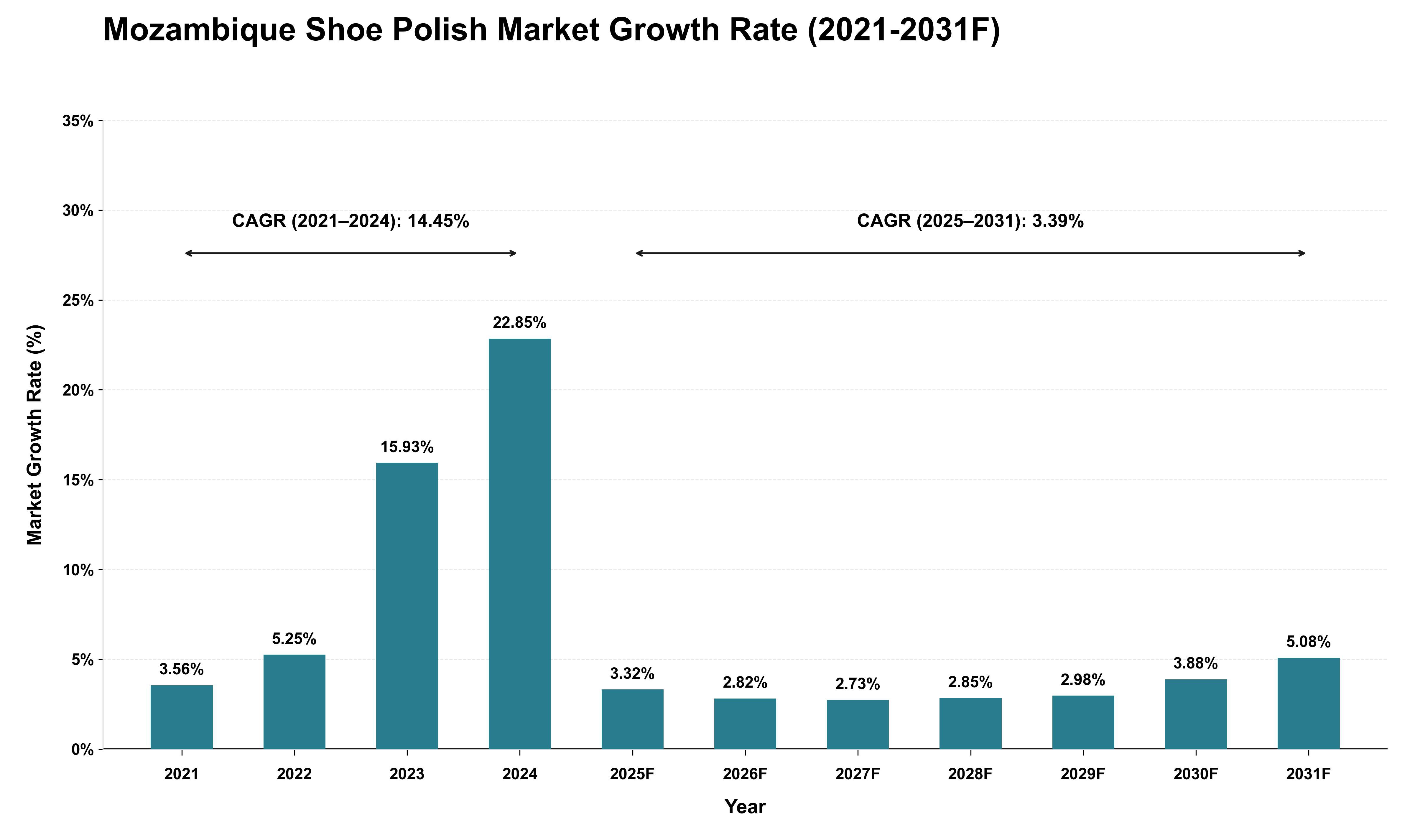 Mozambique Shoe Polish Market Growth Rate Analysis (2021 - 2031)