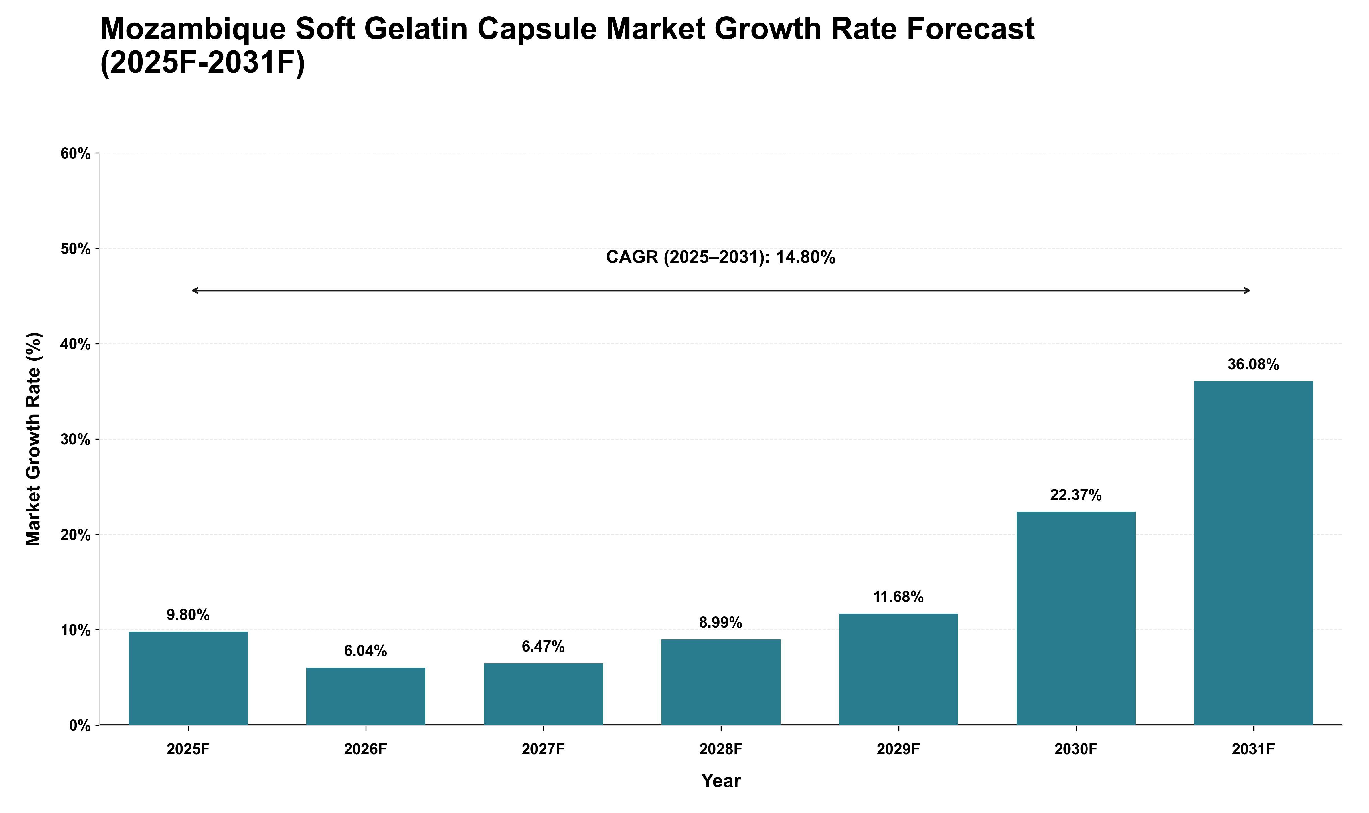 Mozambique Soft Gelatin Capsule Market Growth Rate Analysis (2025 - 2031)
