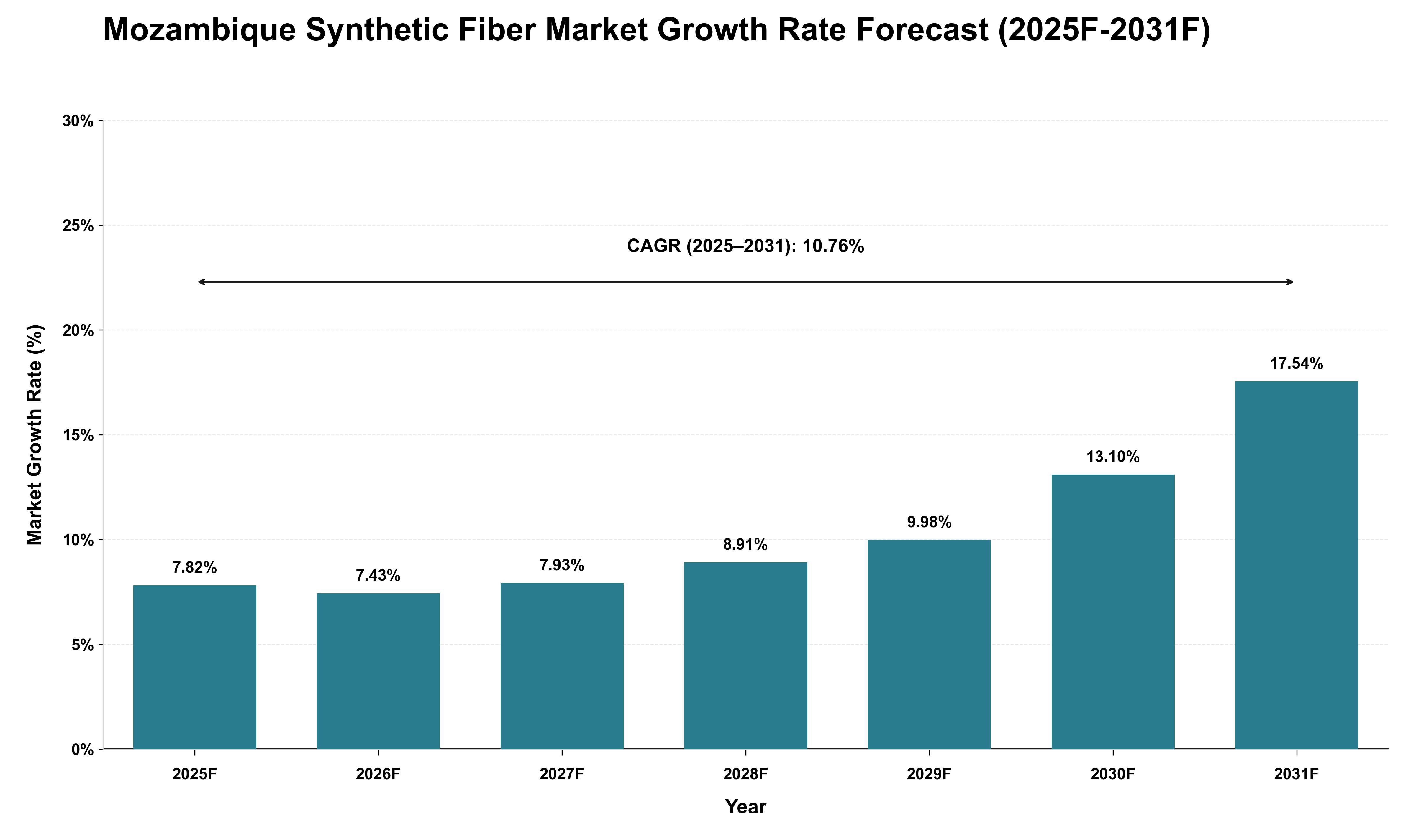 Mozambique Synthetic Fiber Market Growth Rate Analysis (2025 - 2031)