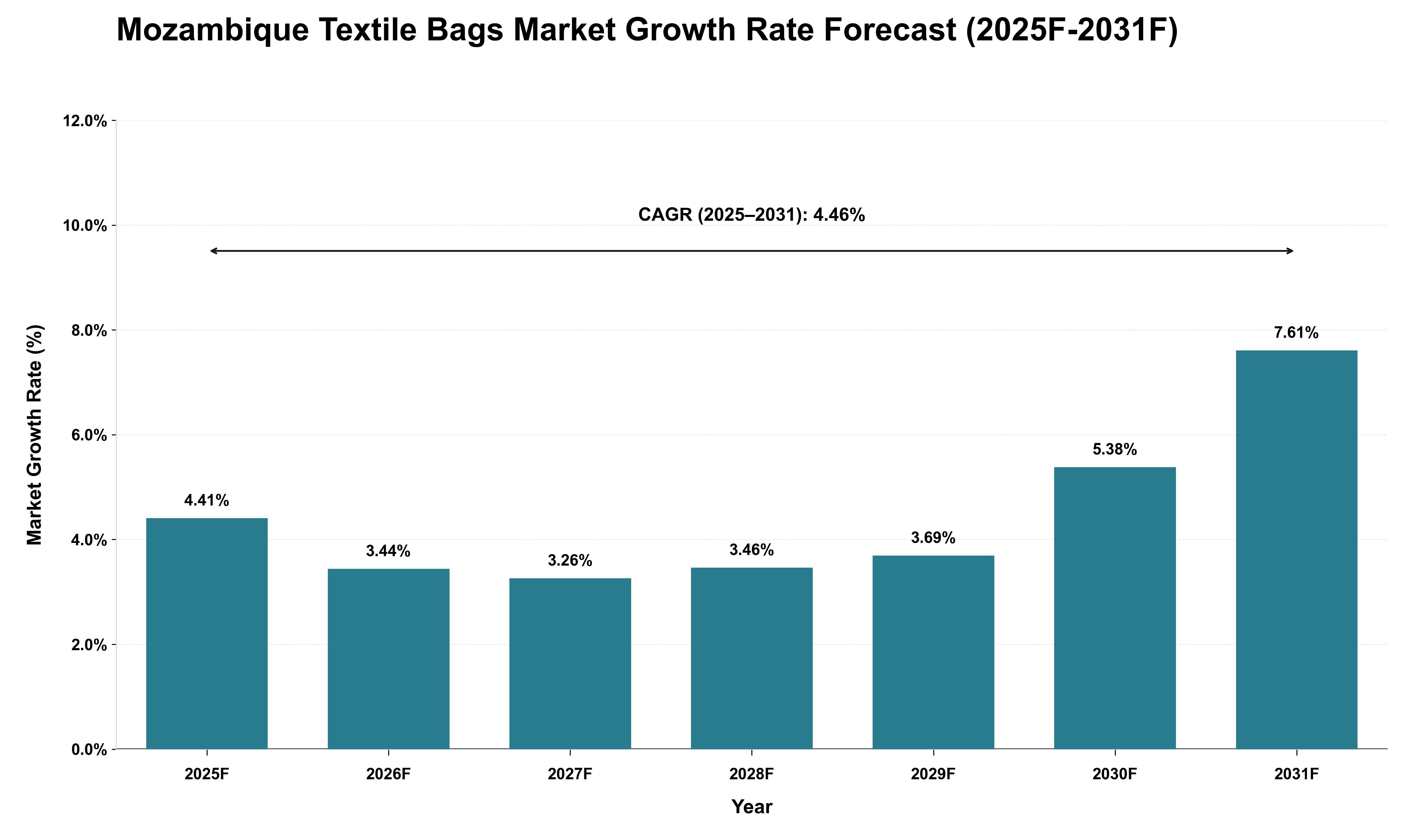 Mozambique Textile Bags Market Growth Rate Analysis (2025 - 2031)