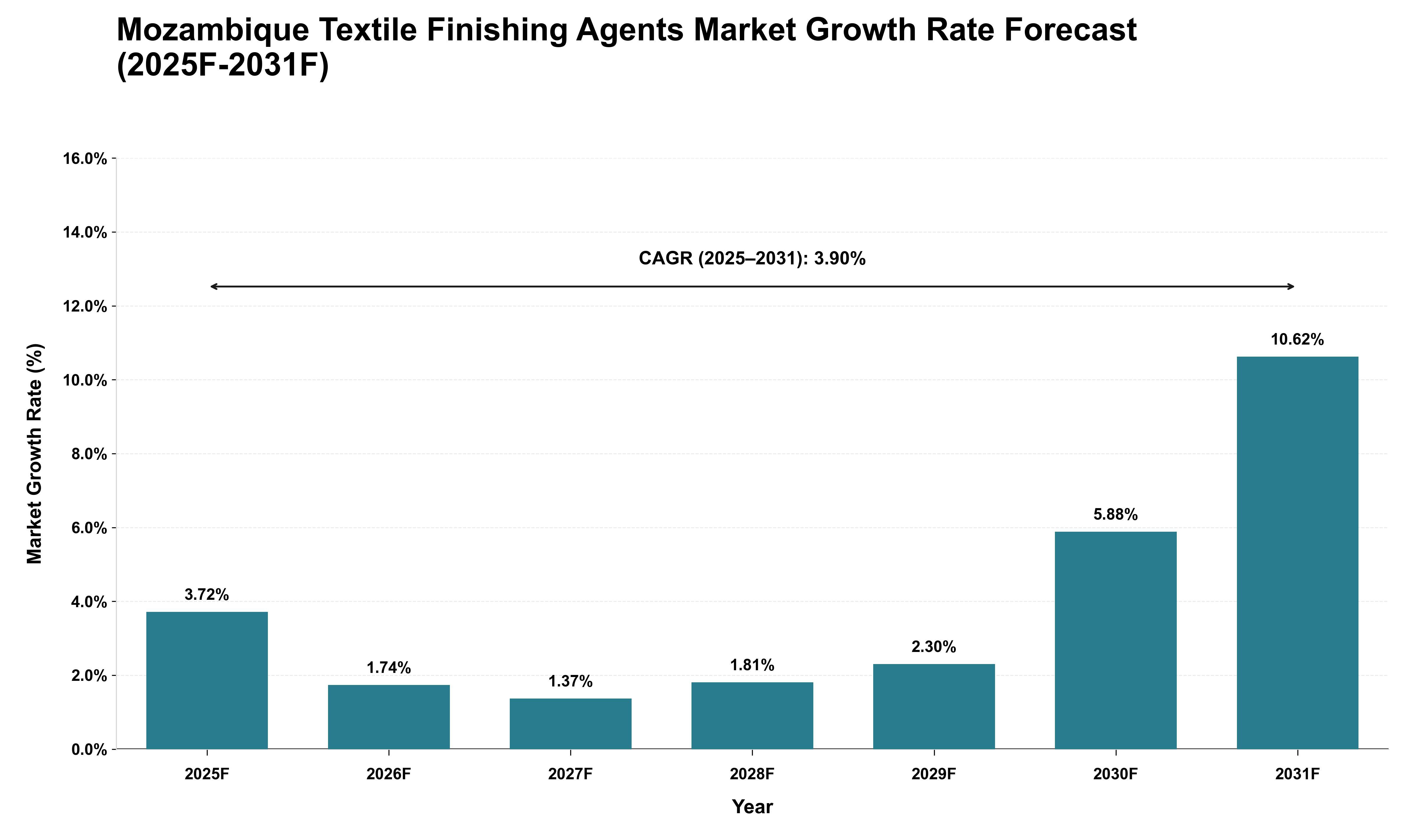 Mozambique Textile Finishing Agents Market Growth Rate Analysis (2025 - 2031)