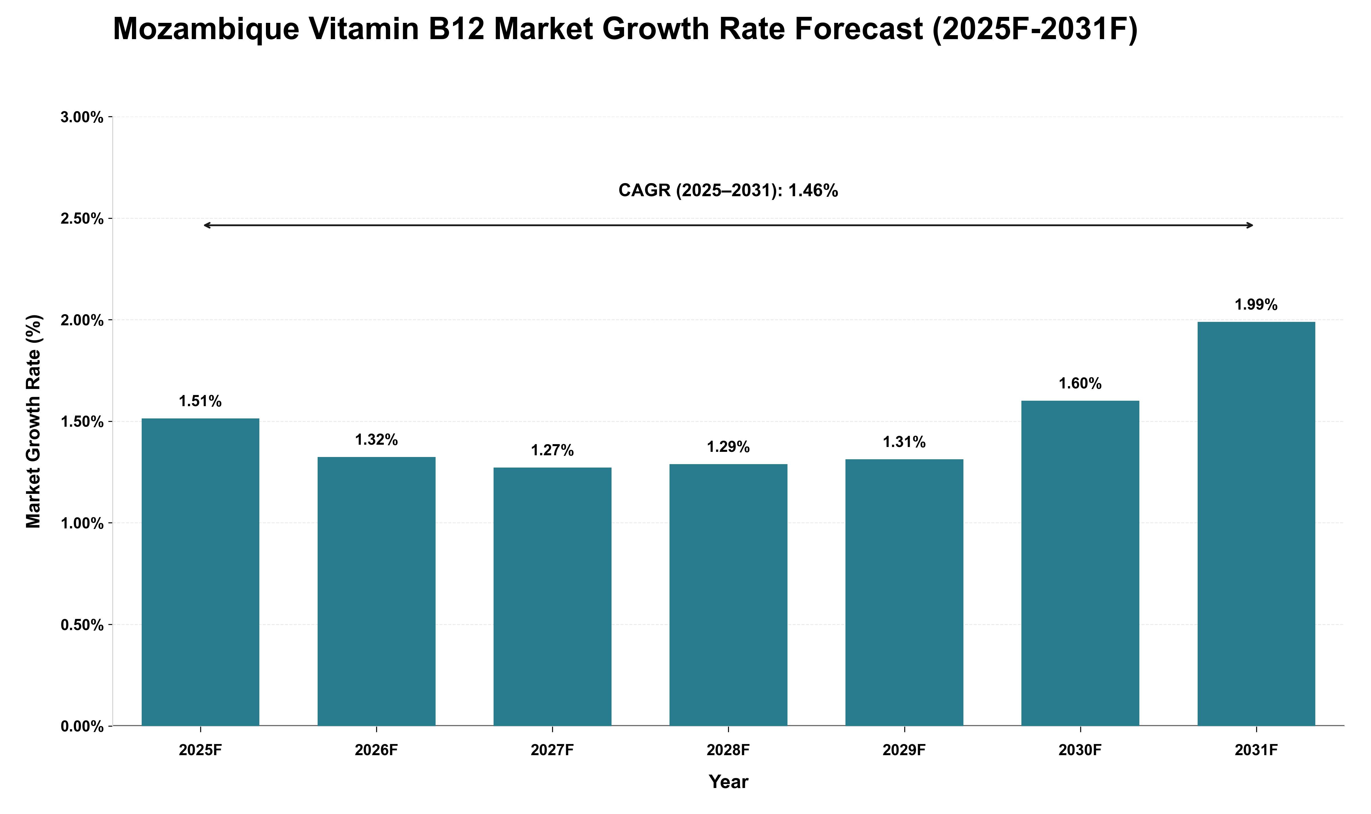 Mozambique Vitamin B12 Market Growth Rate Analysis (2025 - 2031)