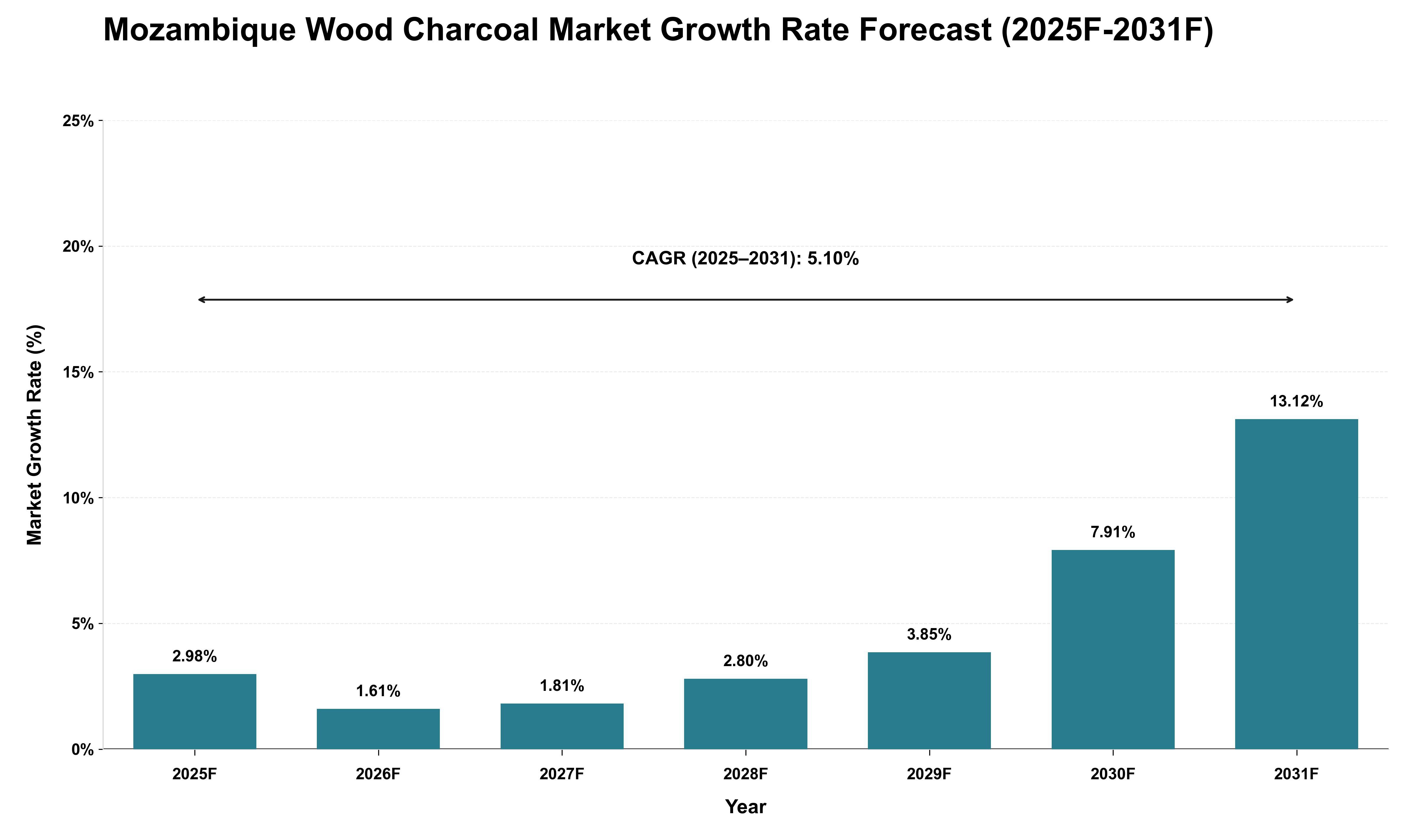 Mozambique Wood Charcoal Market Growth Rate Analysis (2025 - 2031)