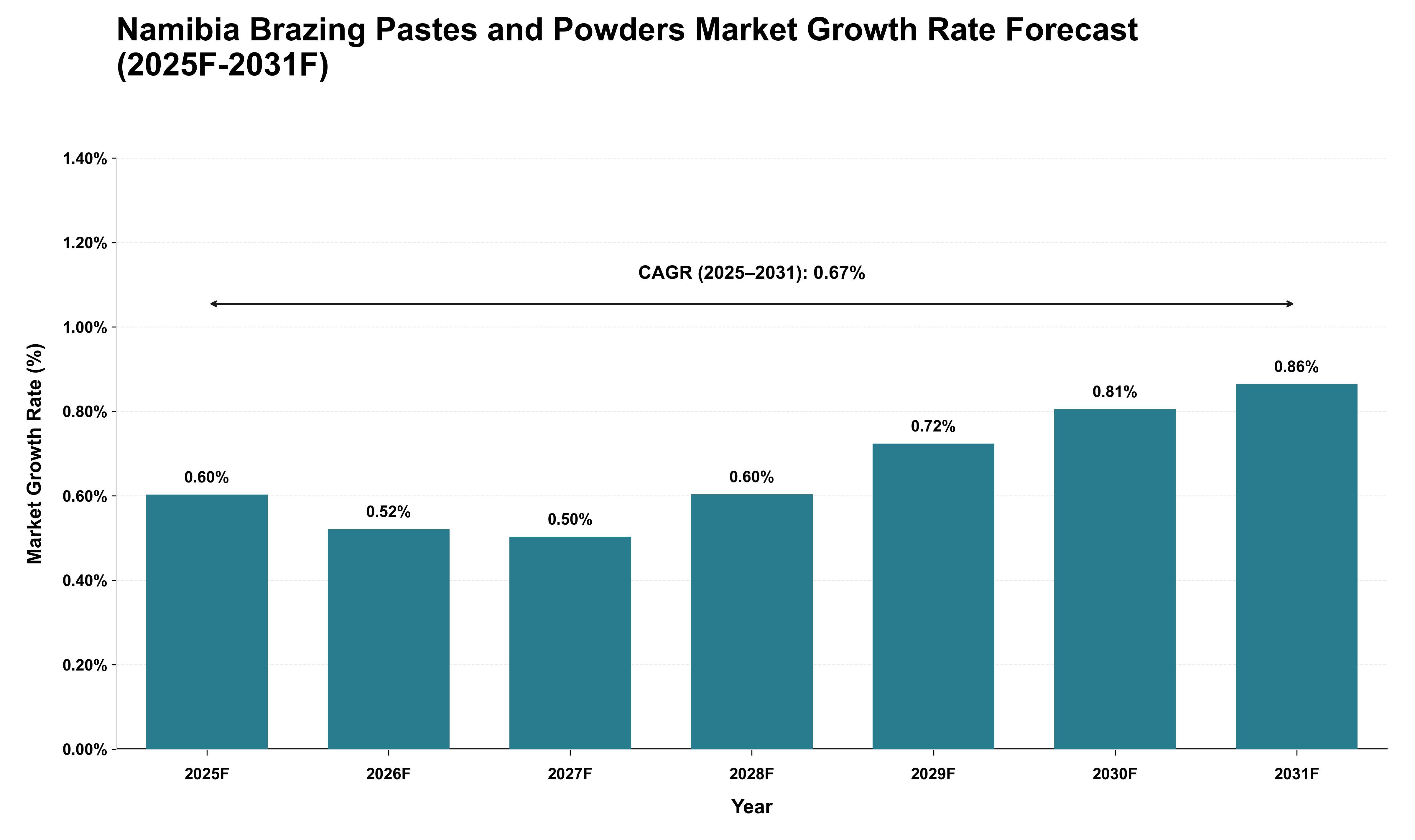 Namibia Brazing Pastes and Powders Market Growth Rate Analysis (2025 - 2031)