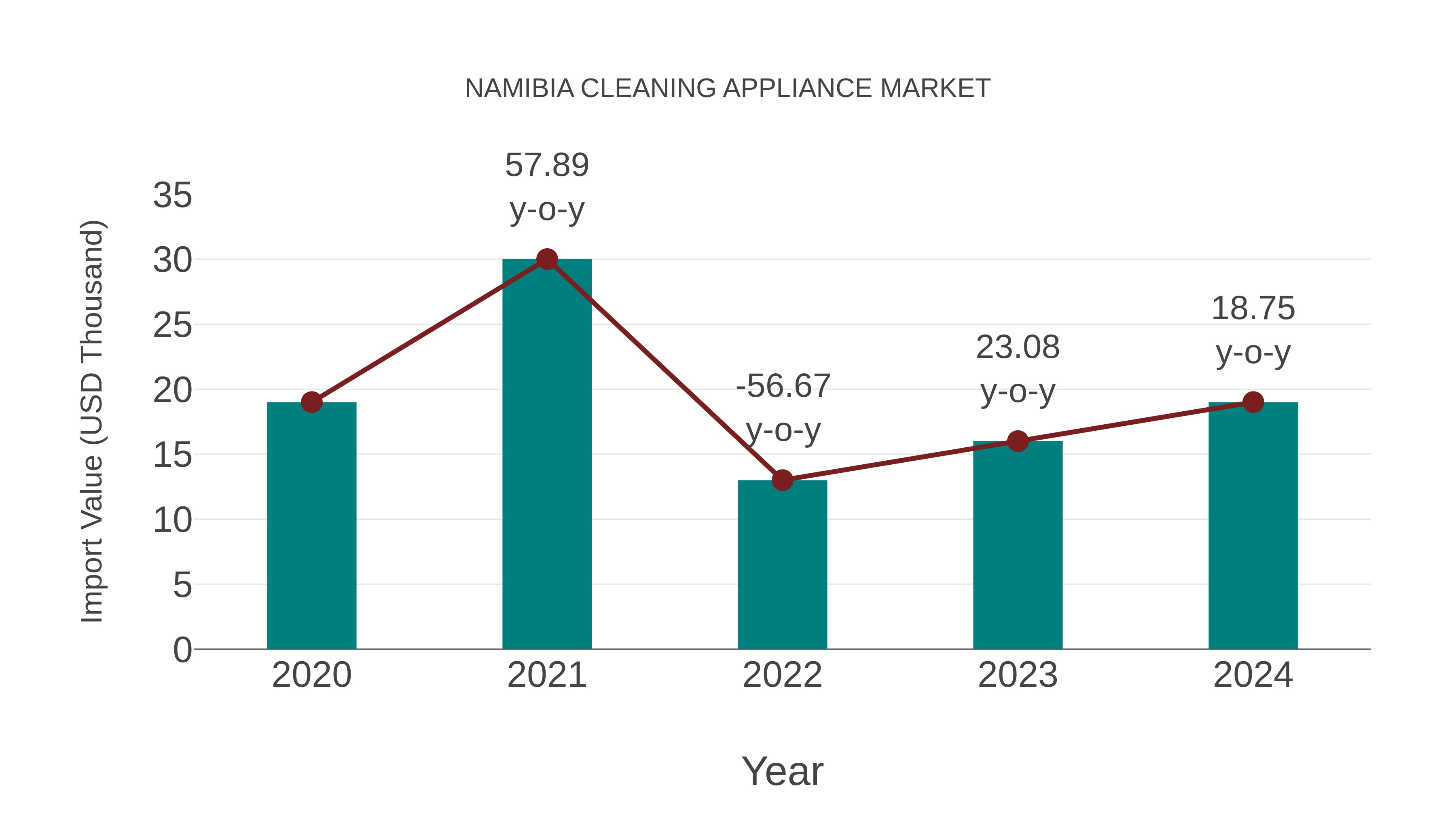  Namibia Cleaning Appliance Market: Import Trend Analysis