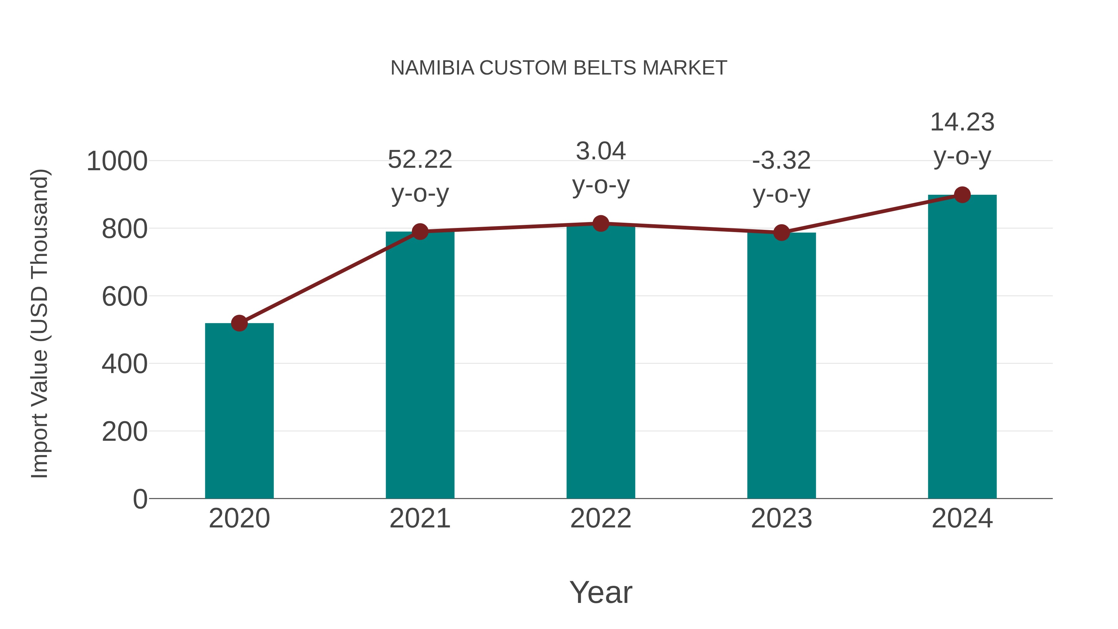  Namibia Custom Belts Market: Import Trend Analysis