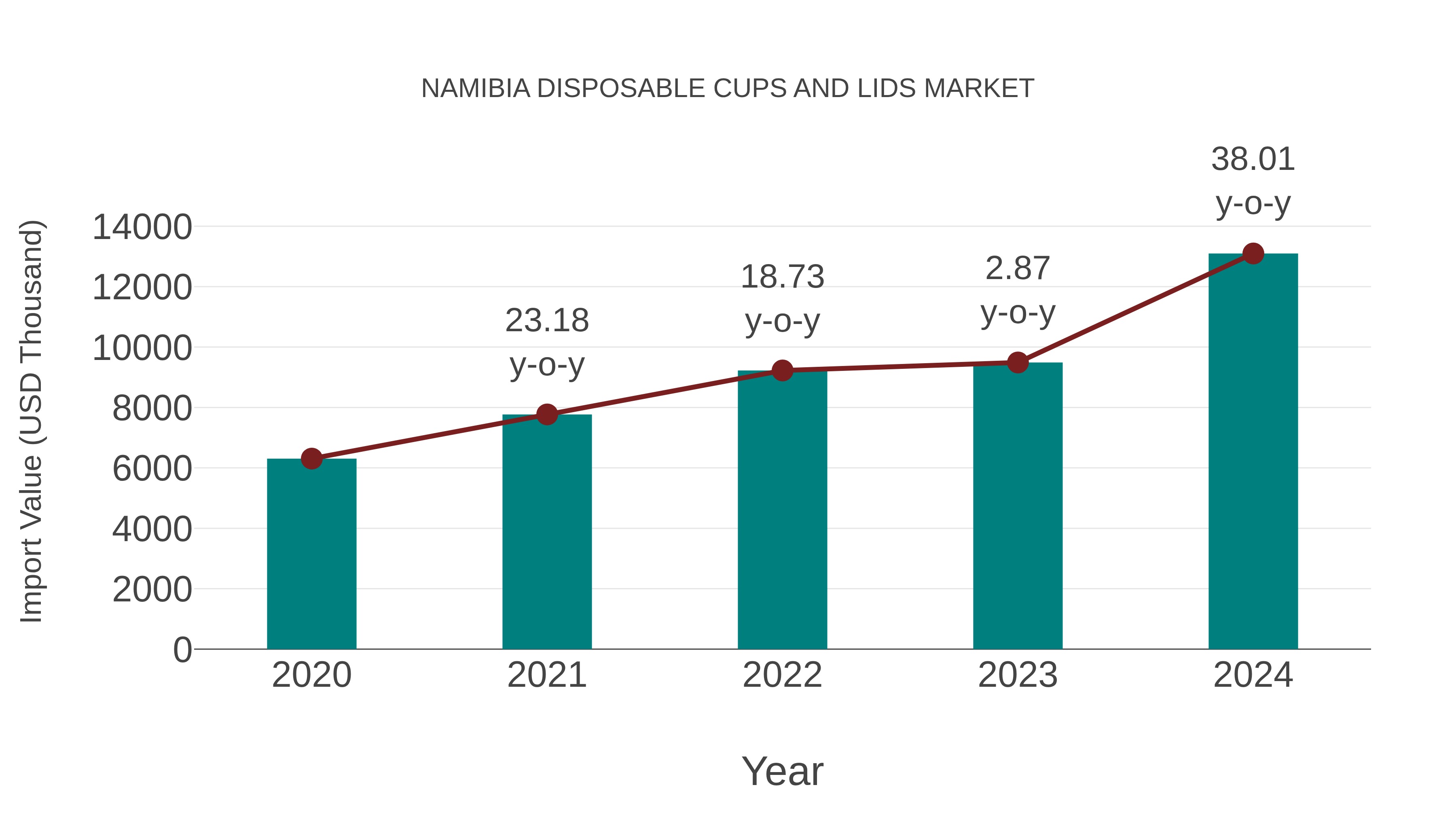  Namibia Disposable Cups and Lids Market: Import Trend Analysis