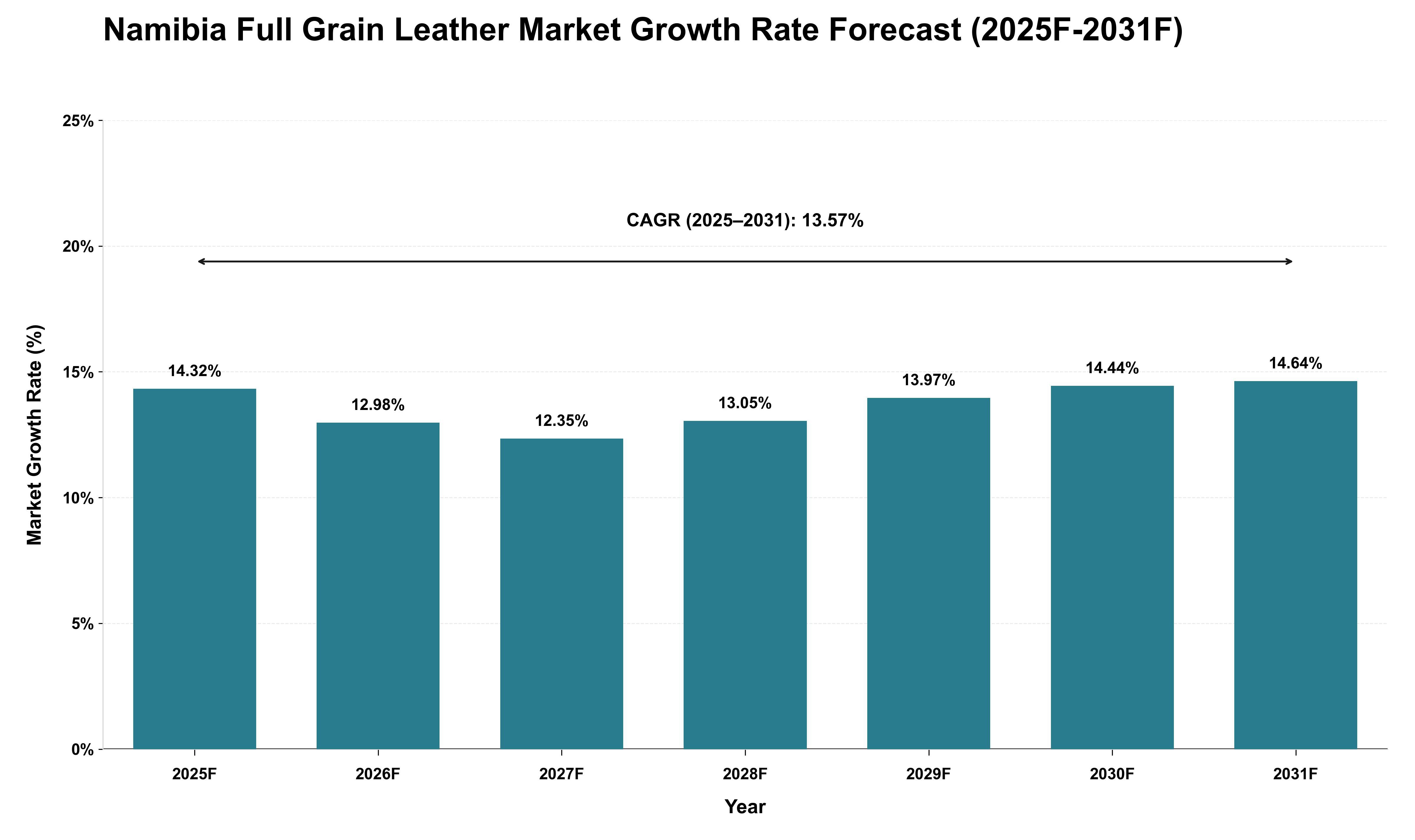 Namibia Full Grain Leather Market Growth Rate Analysis (2025 - 2031)
