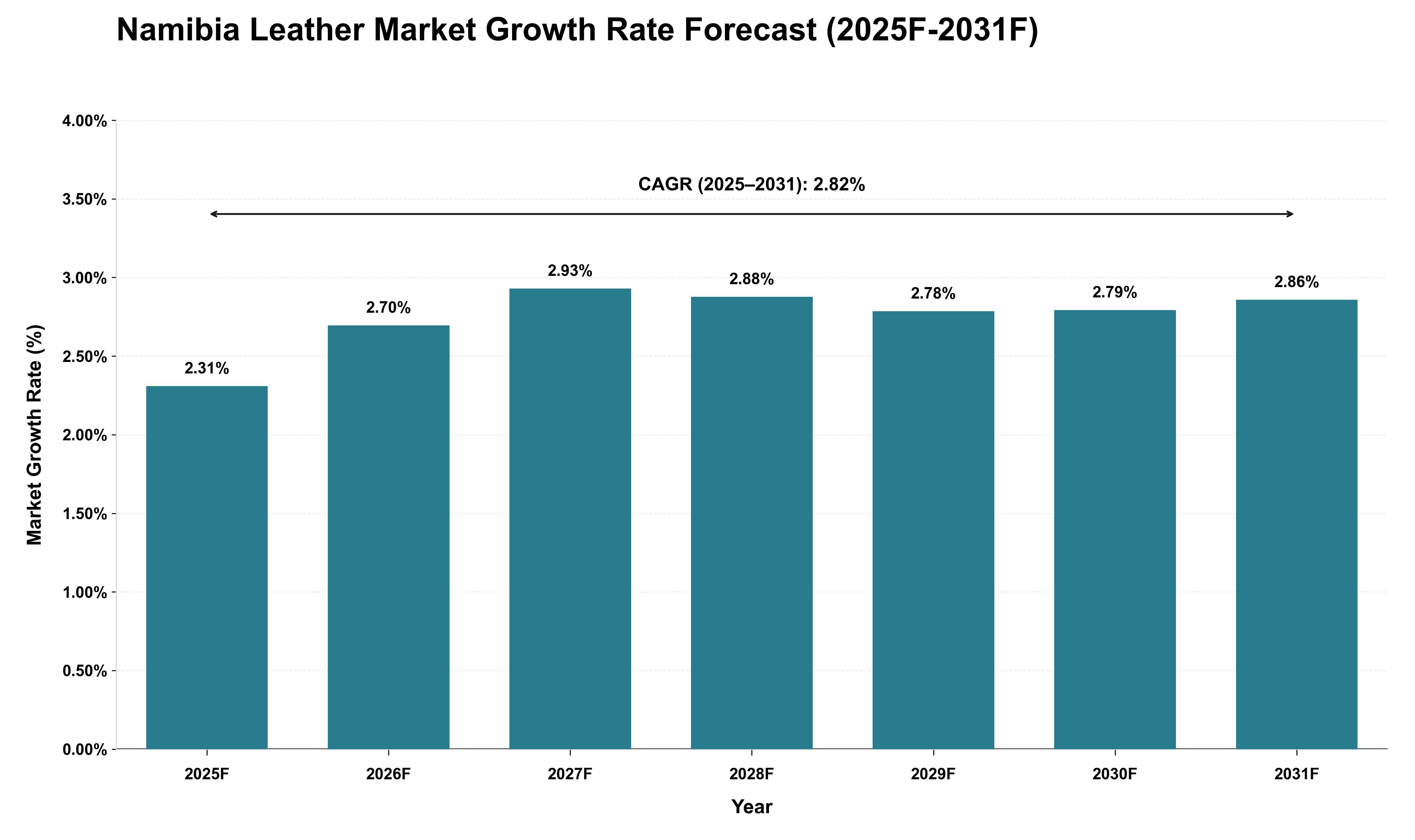 Namibia Leather Market Growth Rate Analysis (2025 - 2031)