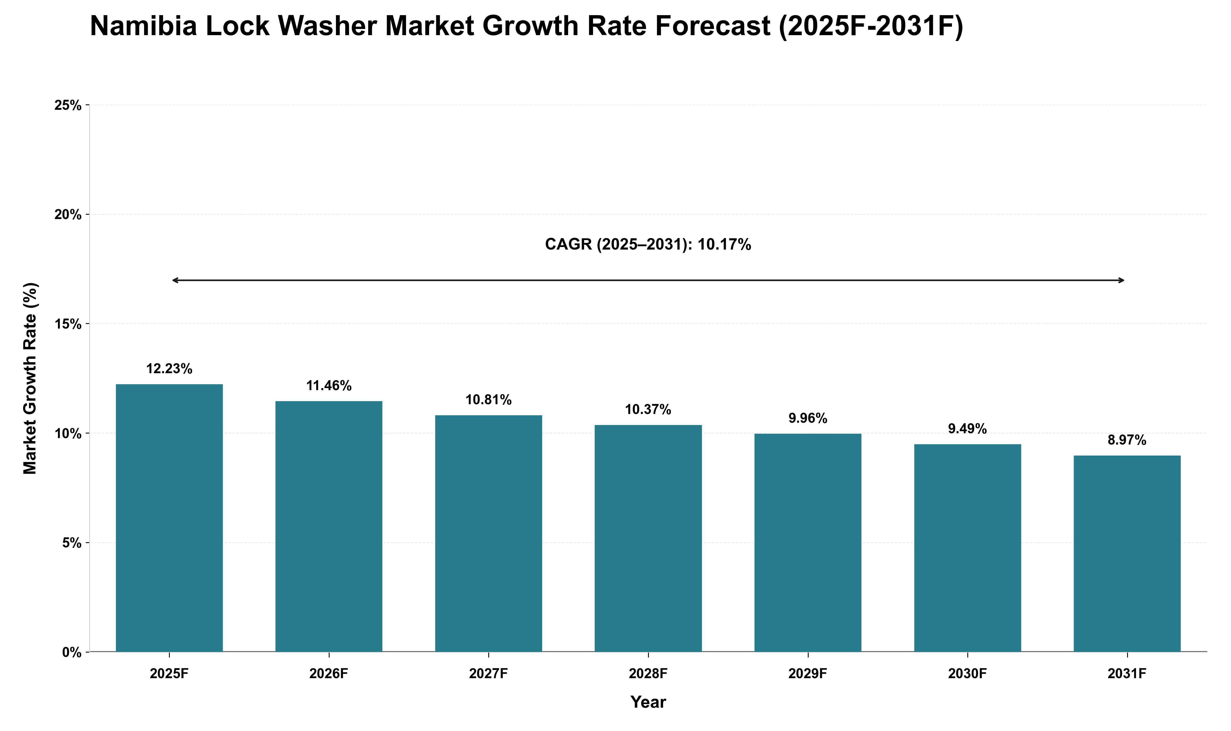 Namibia Lock Washer Market Growth Rate Analysis (2025 - 2031)