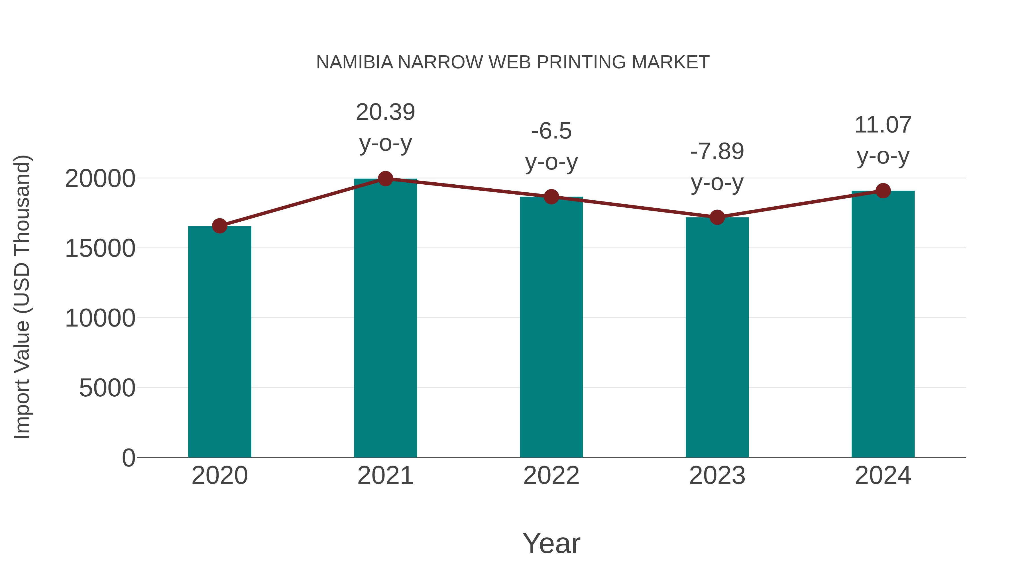  Namibia Narrow Web Printing Market: Import Trend Analysis