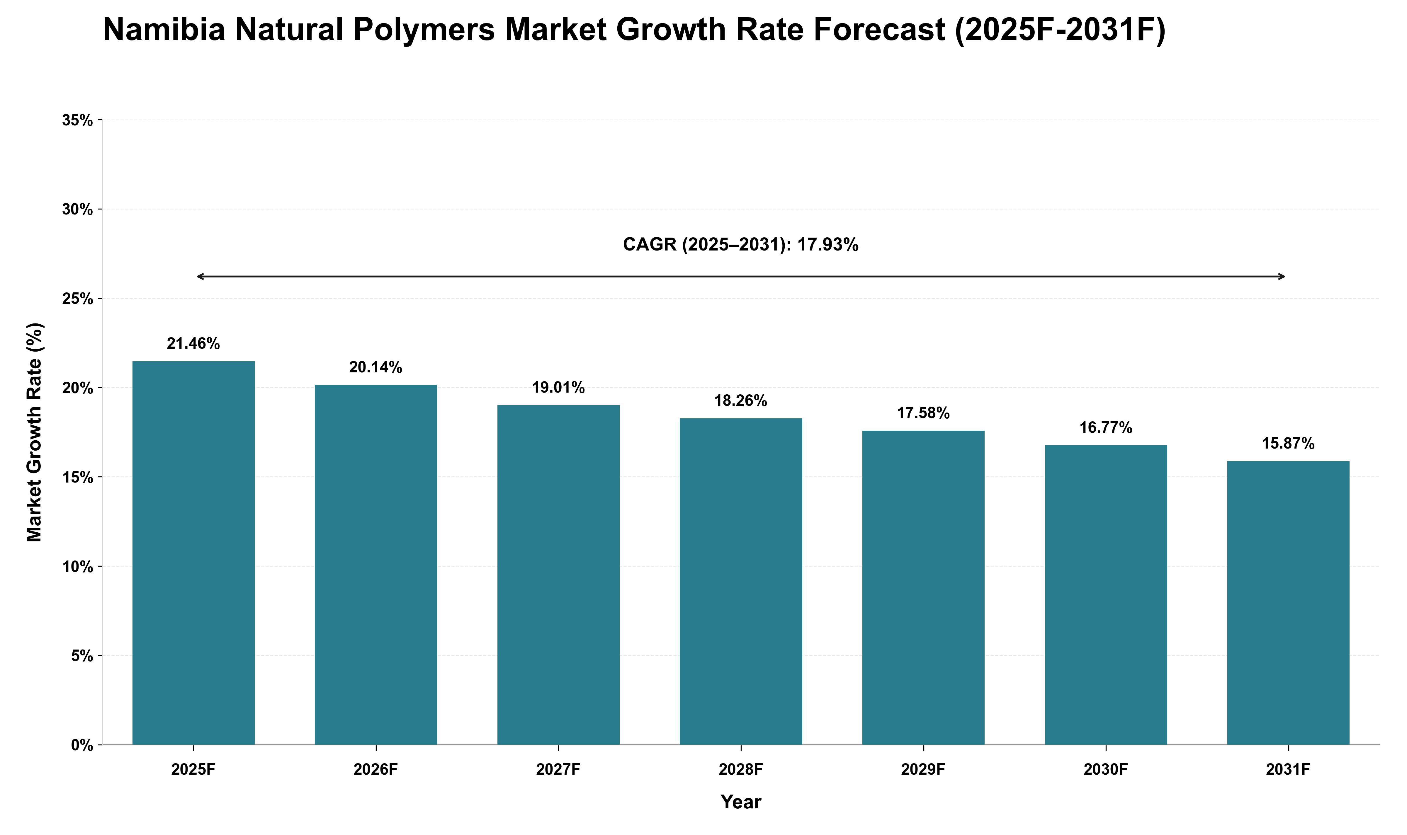 Namibia Natural Polymers Market Growth Rate Analysis (2025 - 2031)