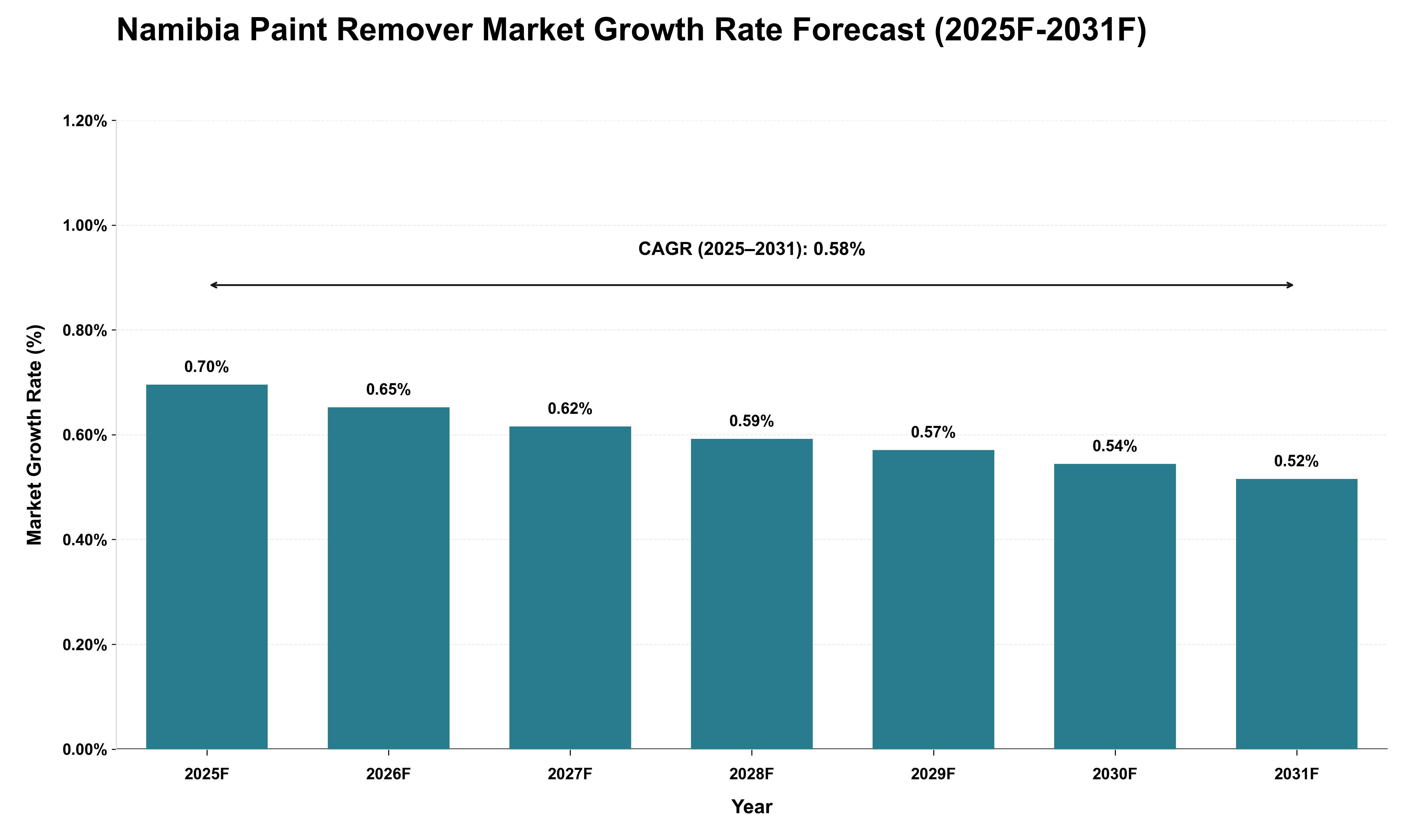 Namibia Paint Remover Market Growth Rate Analysis (2025 - 2031)