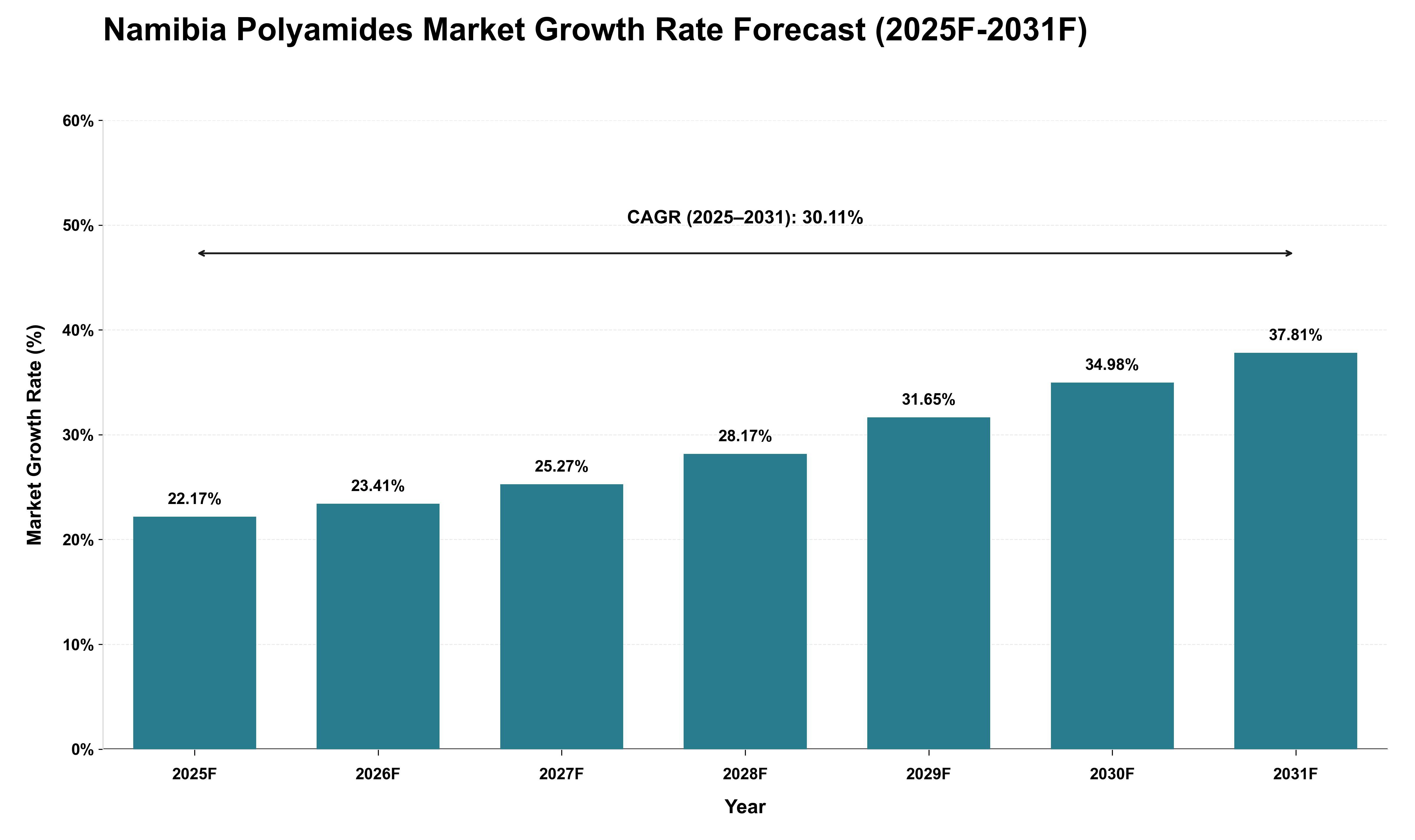 Namibia Polyamides Market Growth Rate Analysis (2025 - 2031)