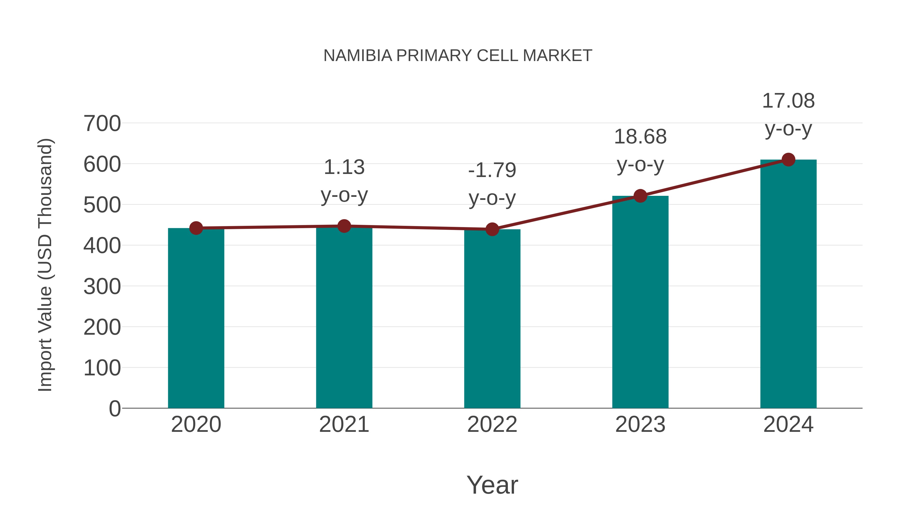  Namibia Primary Cell Market: Import Trend Analysis