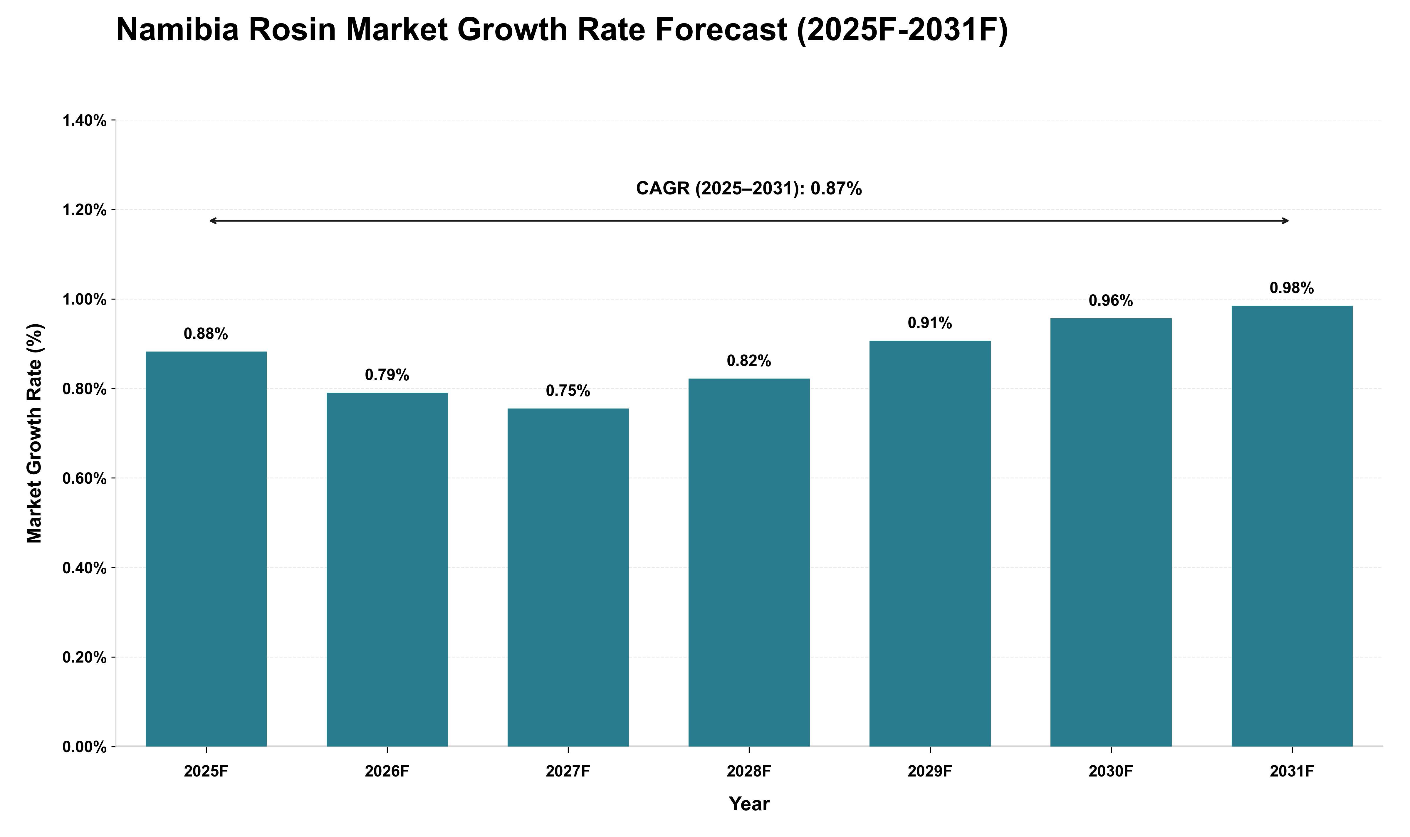 Namibia Rosin Market Growth Rate Analysis (2025 - 2031)