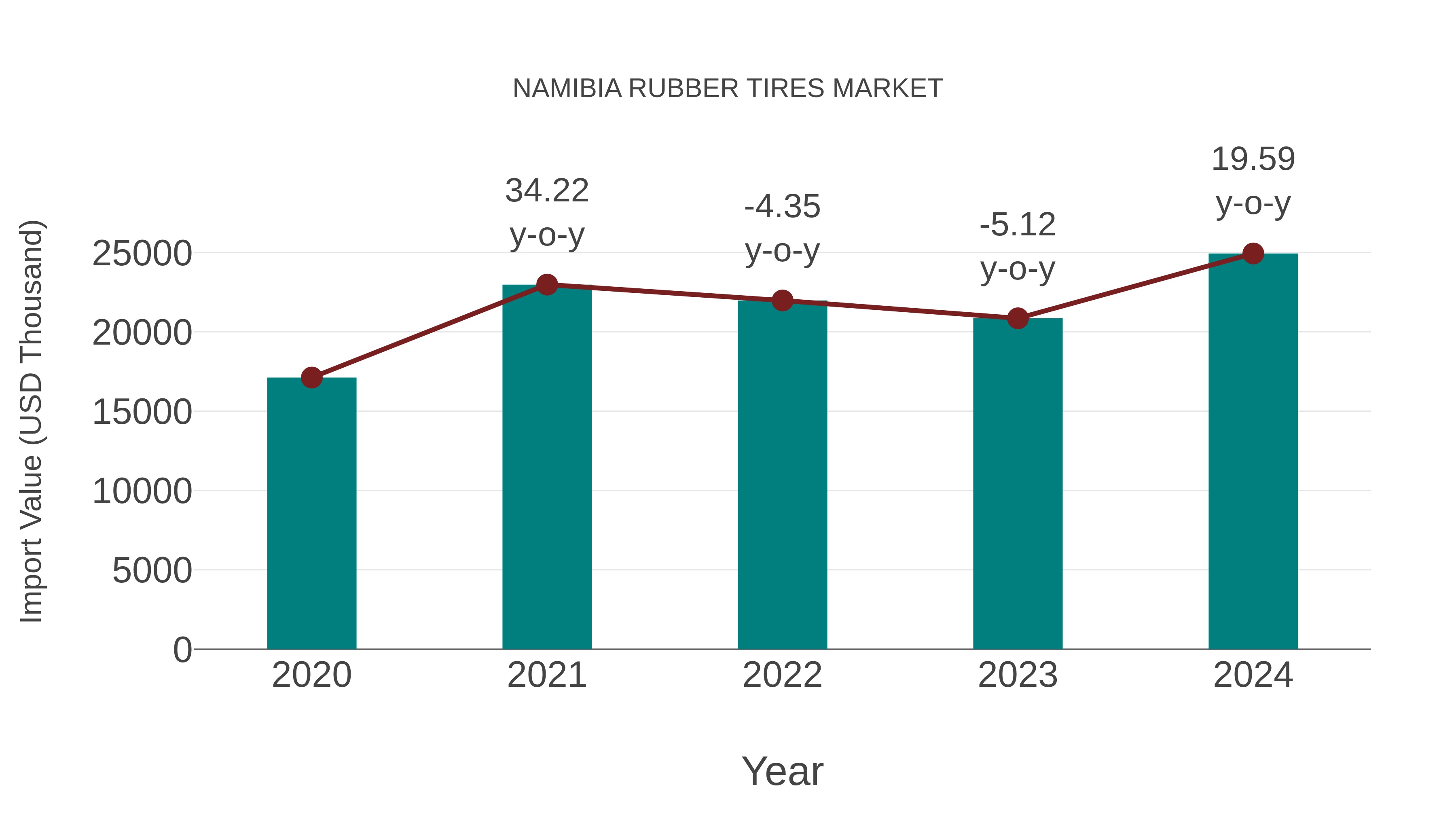  Namibia Rubber Tires Market: Import Trend Analysis