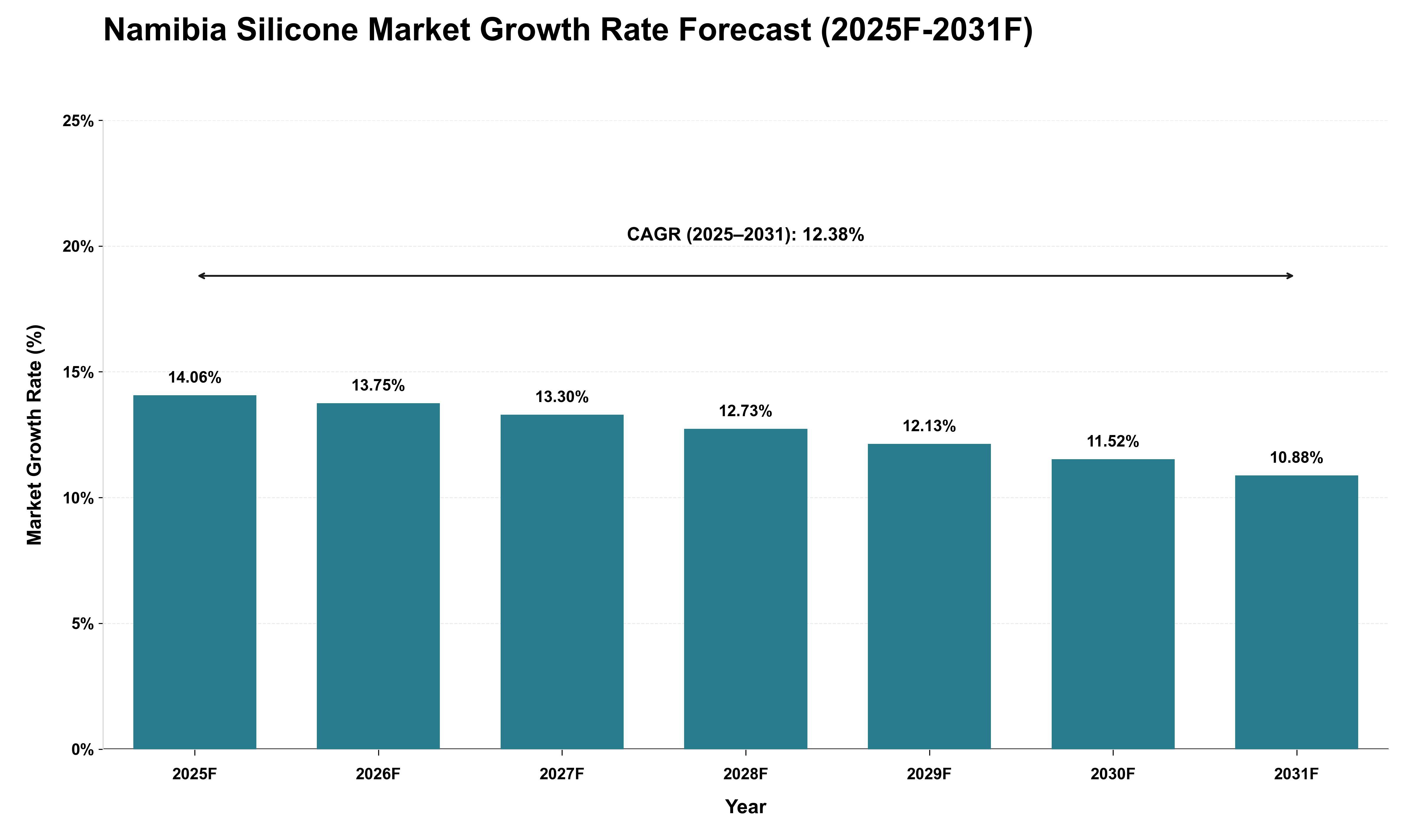 Namibia Silicone Market Growth Rate Analysis (2025 - 2031)