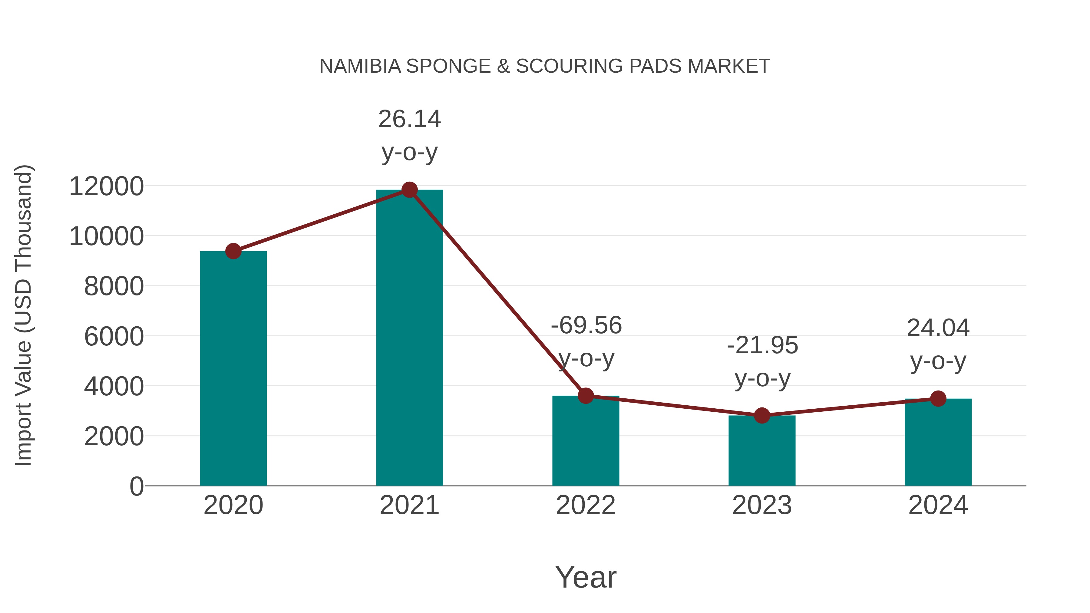  Namibia Sponge & Scouring Pads Market: Import Trend Analysis