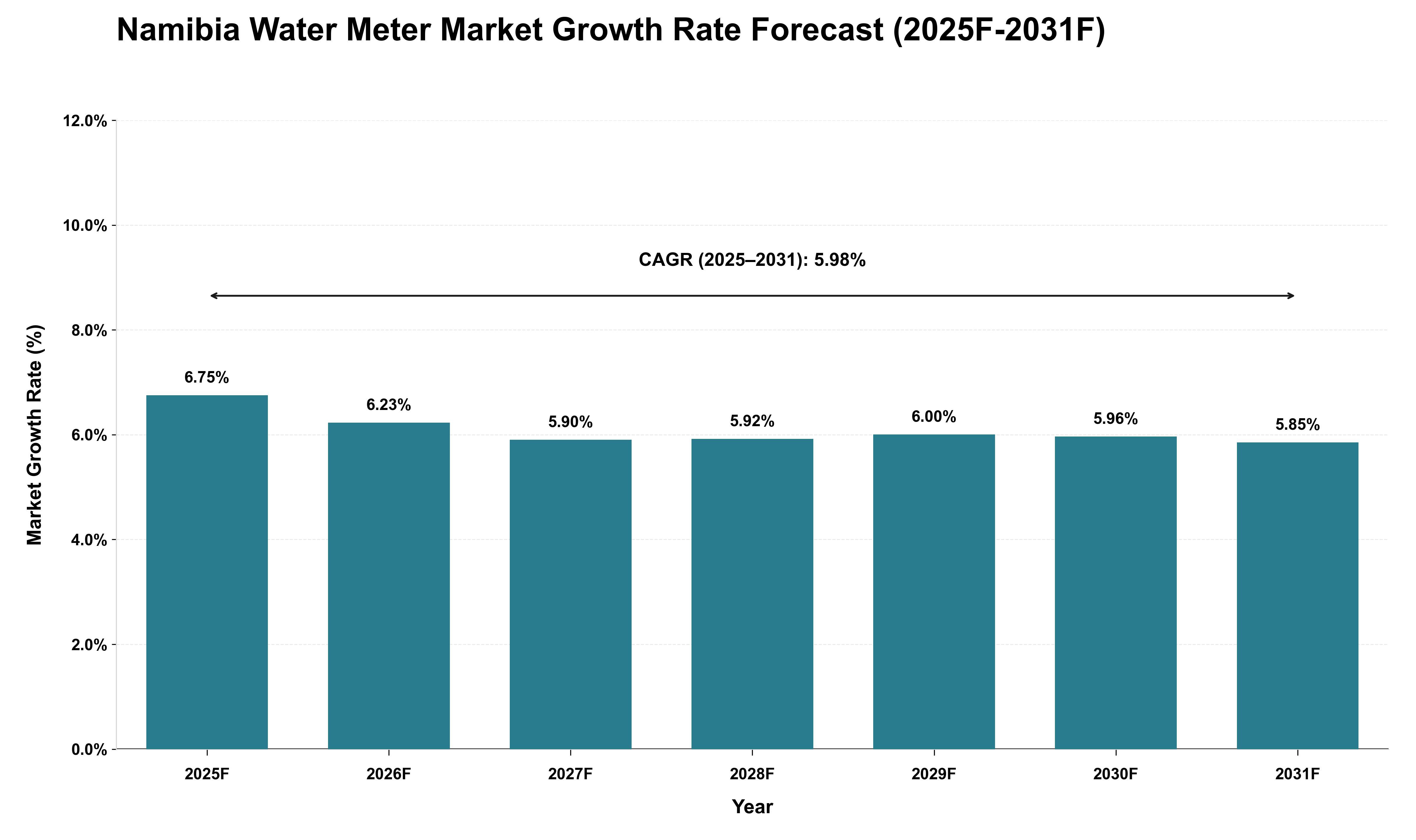 Namibia Water Meter Market Growth Rate Analysis (2025 - 2031)