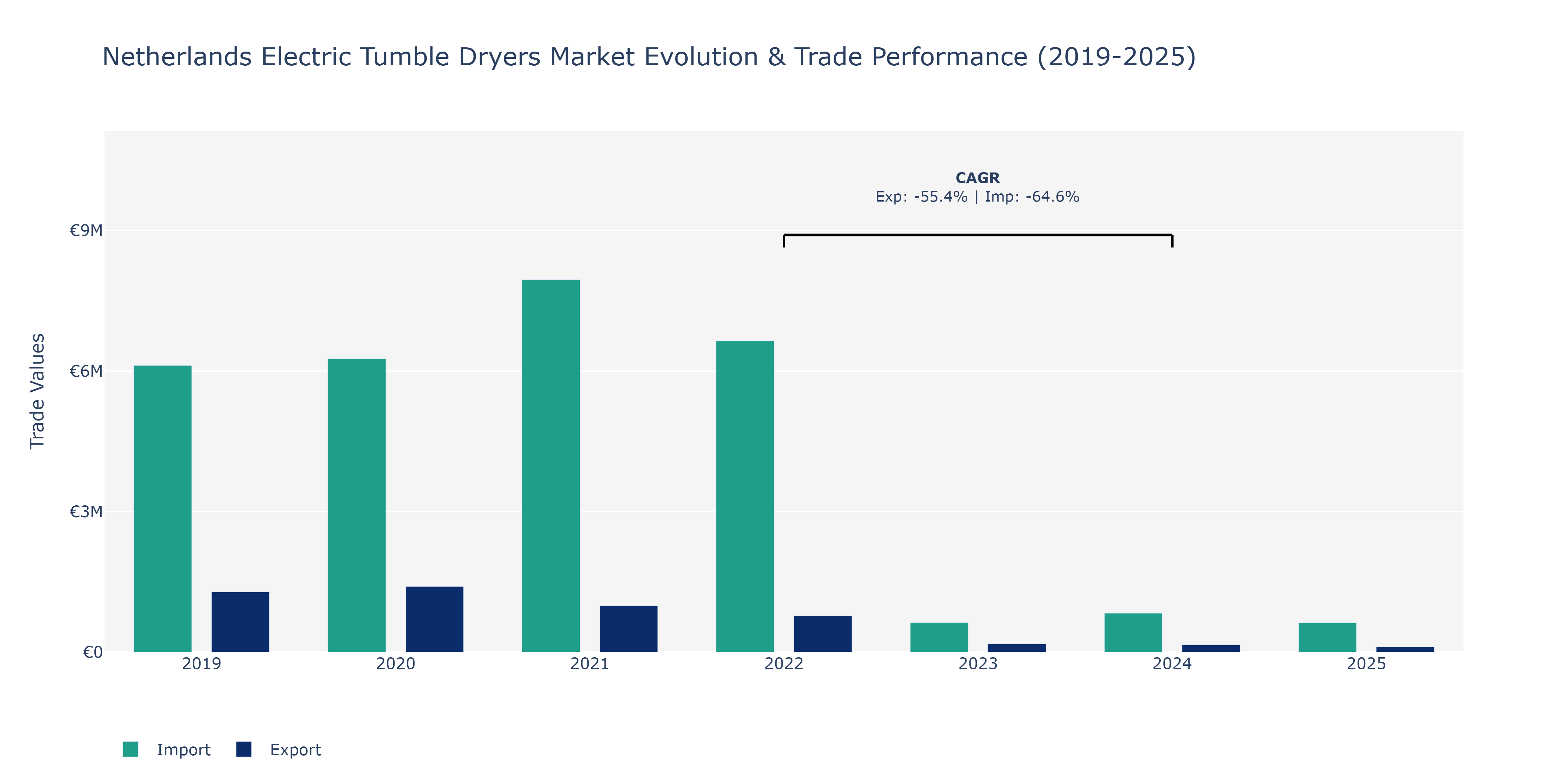 Netherlands Electric Tumble Dryers Market: Production & Trade Performance (2019-2025)