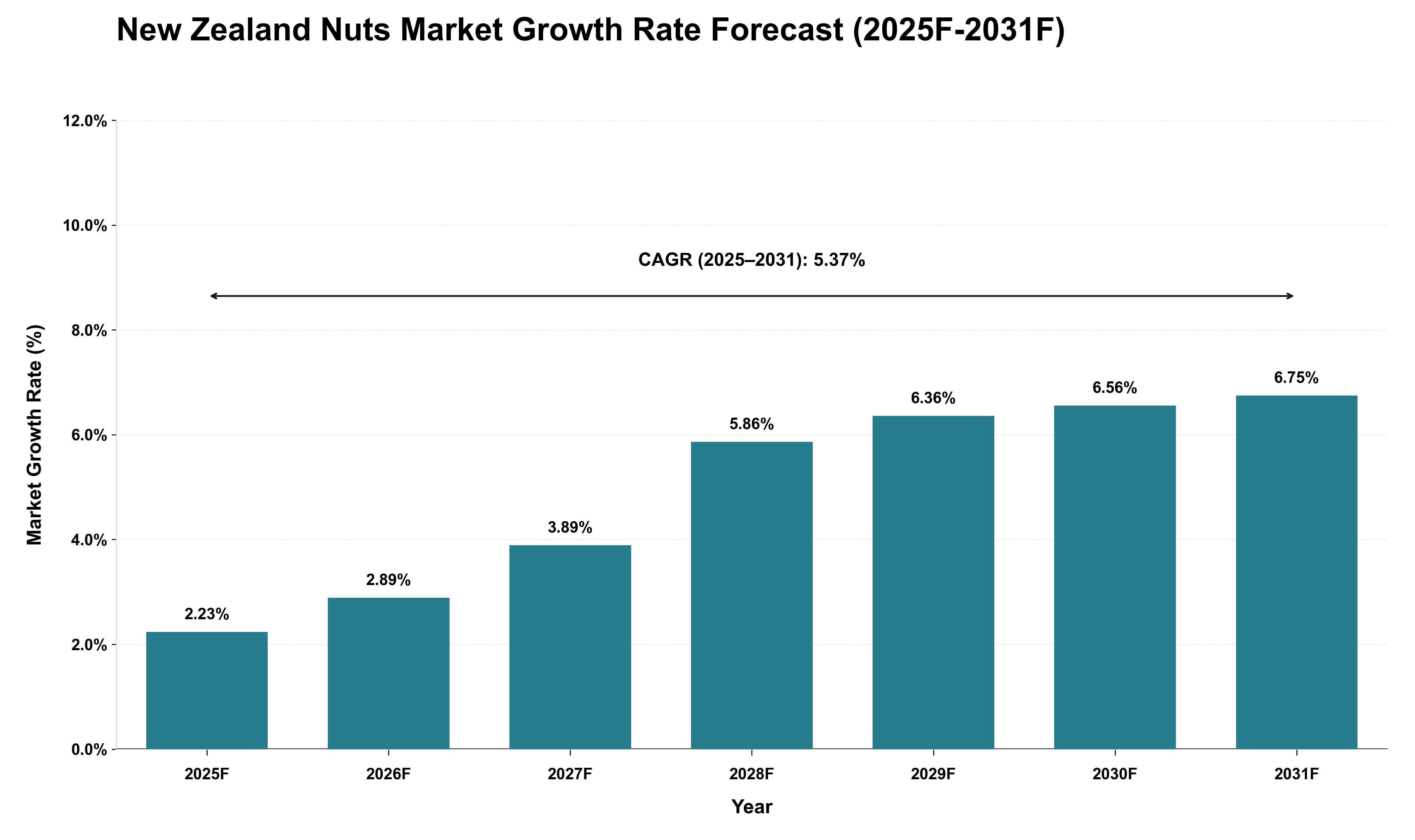 New Zealand Nuts Market Growth Rate Analysis (2025 - 2031)