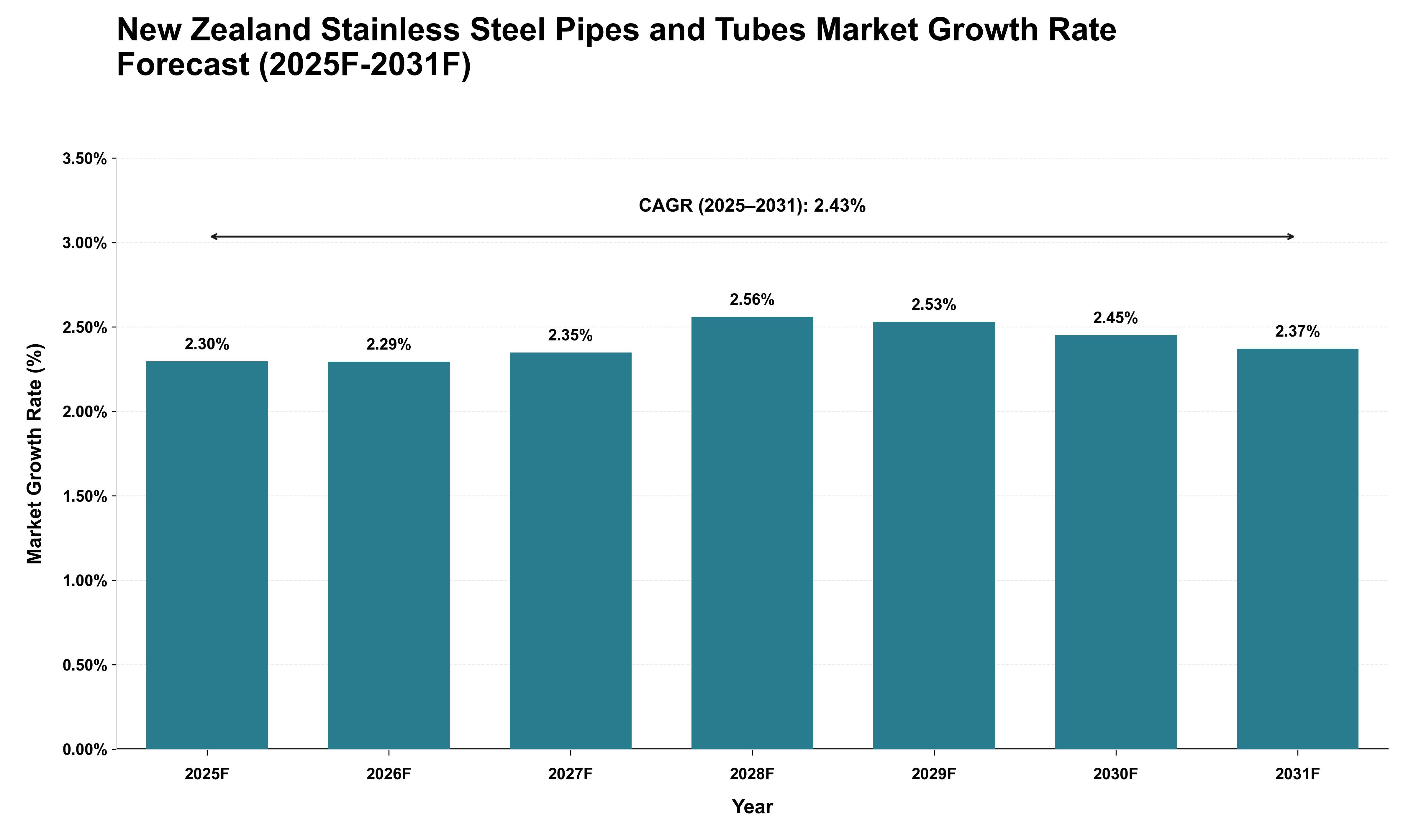 New Zealand Stainless Steel Pipes and Tubes Market Growth Rate Analysis (2025 - 2031)