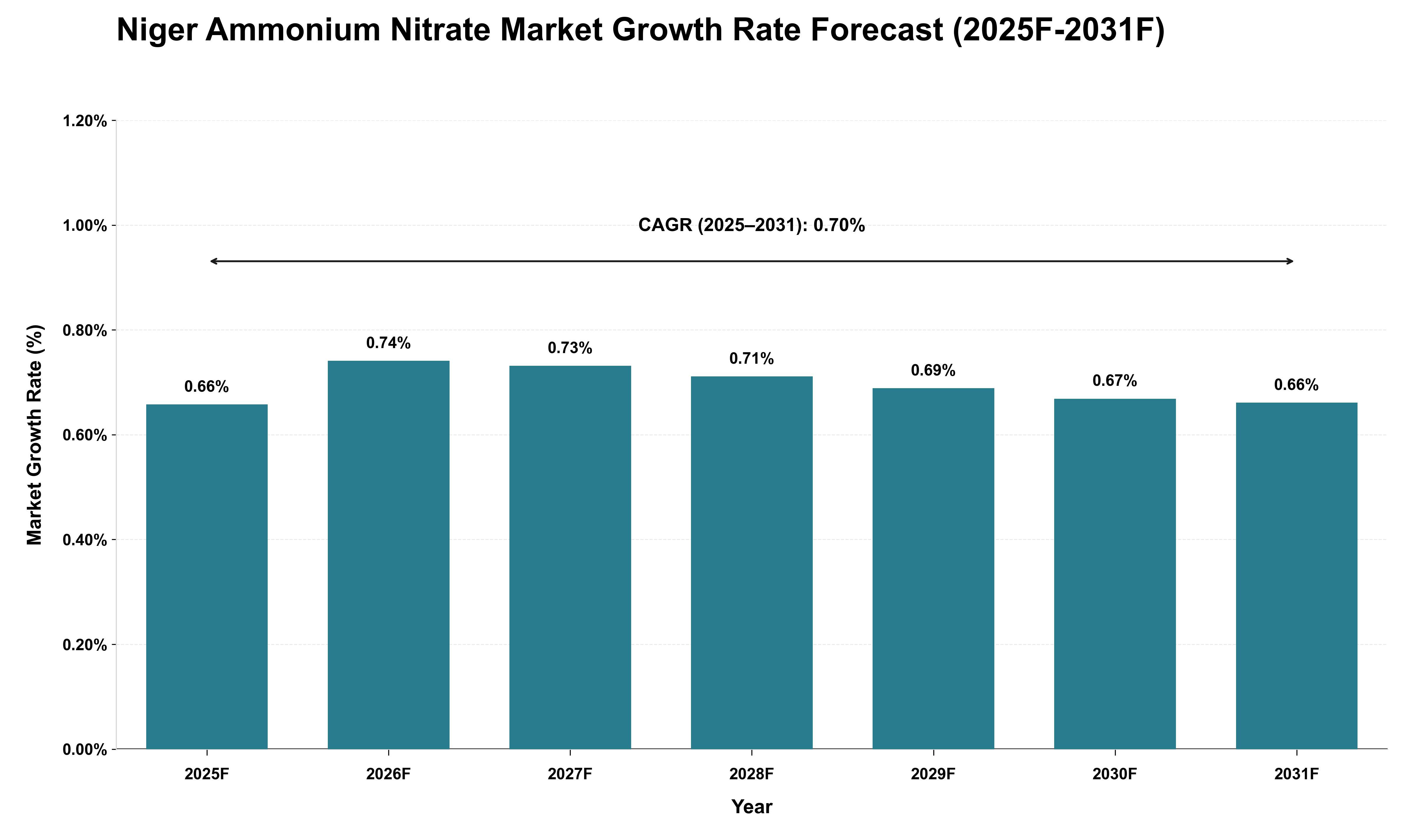 Niger Ammonium Nitrate Market Growth Rate Analysis (2025 - 2031)
