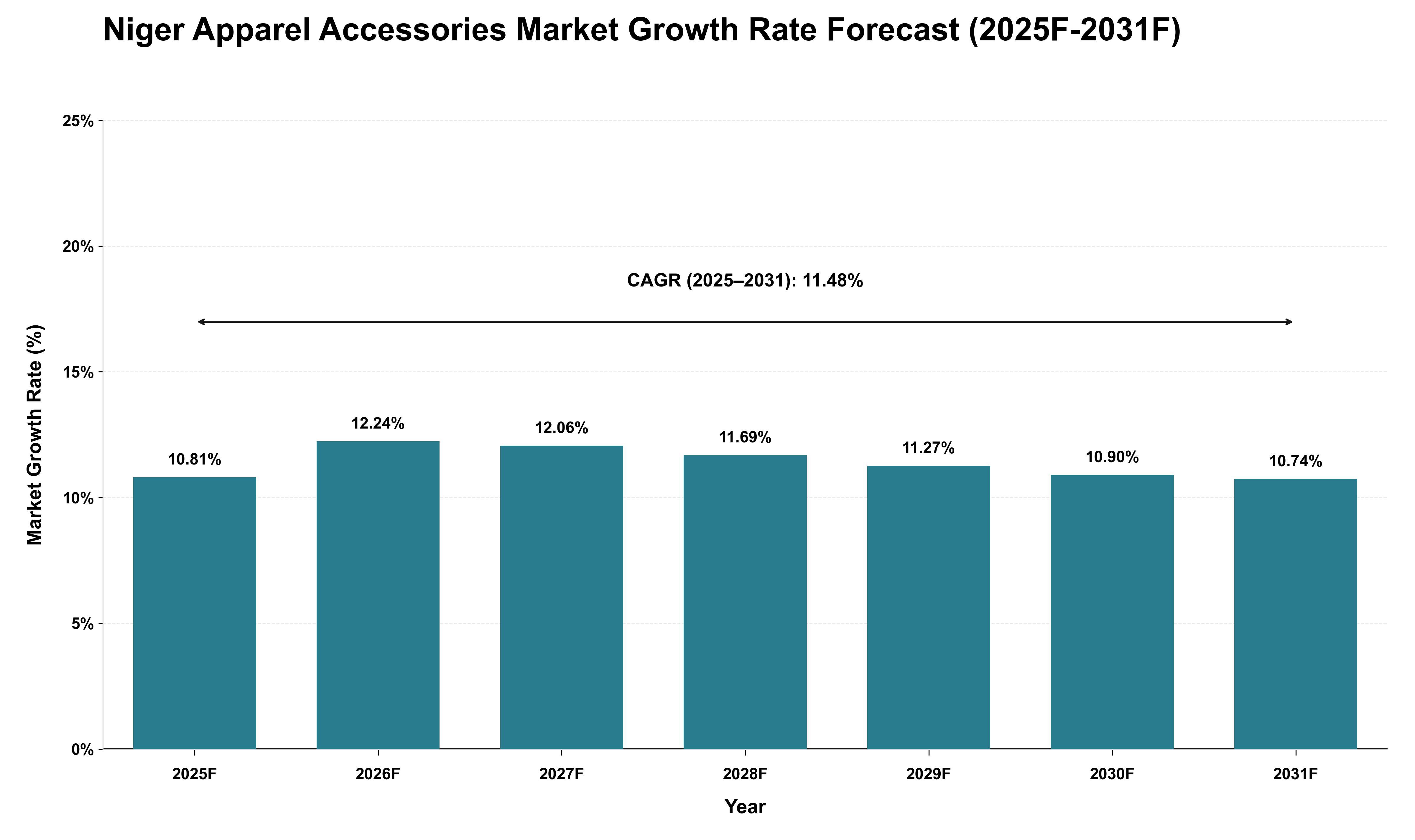 Niger Apparel Accessories Market Growth Rate Analysis (2025 - 2031)