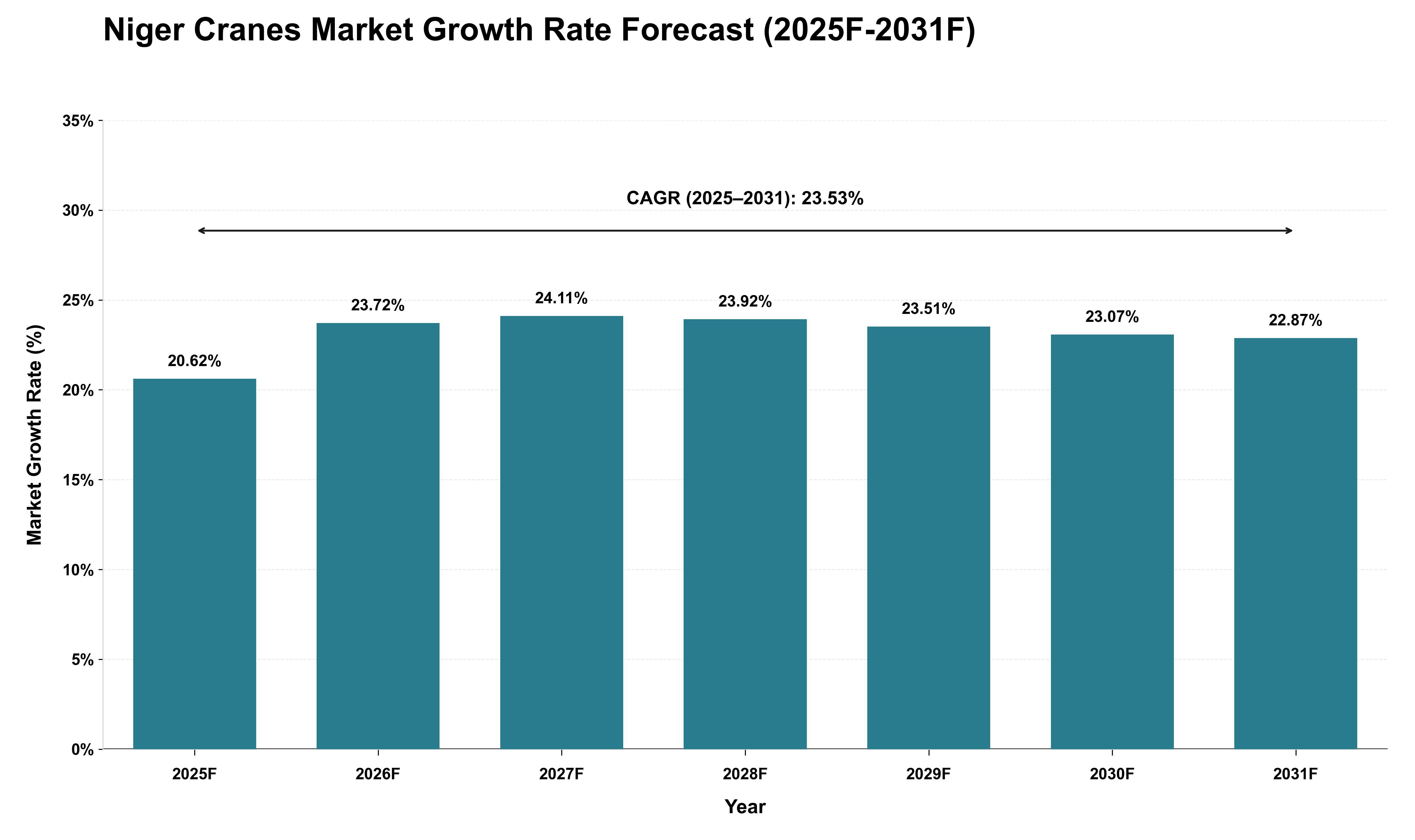 Niger Cranes Market Growth Rate Analysis (2025 - 2031)
