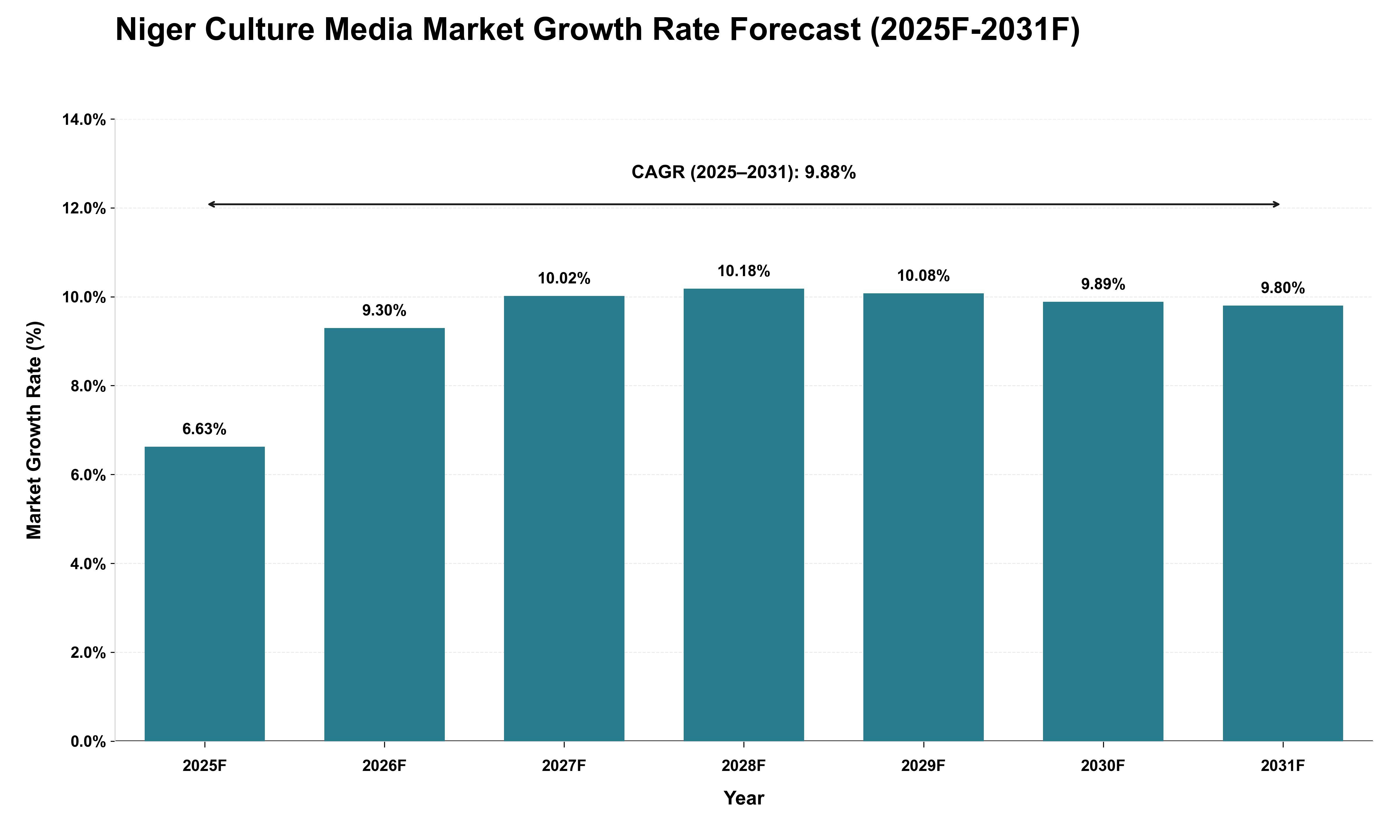 Niger Culture Media Market Growth Rate Analysis (2025 - 2031)