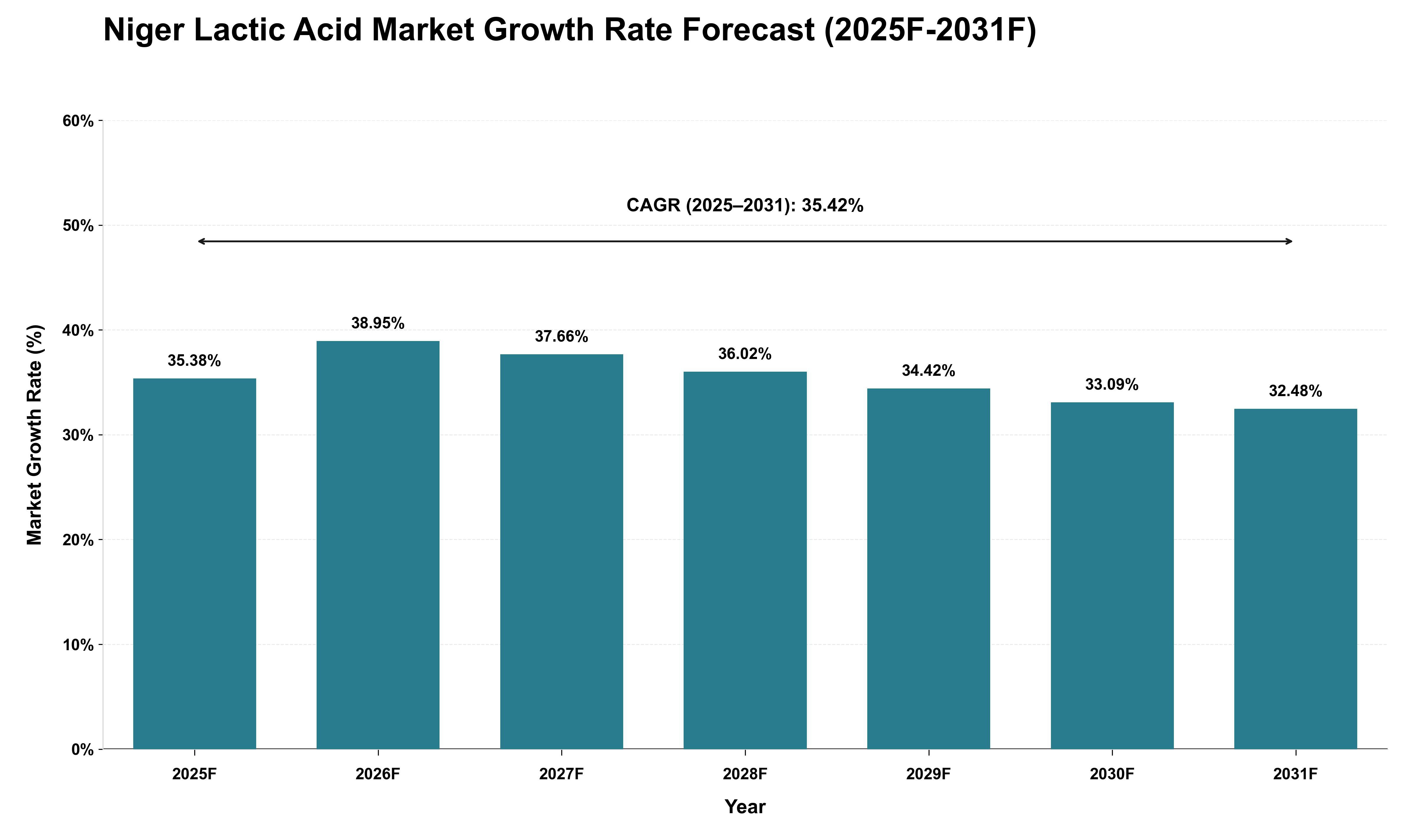 Niger Lactic Acid Market Growth Rate Analysis (2025 - 2031)