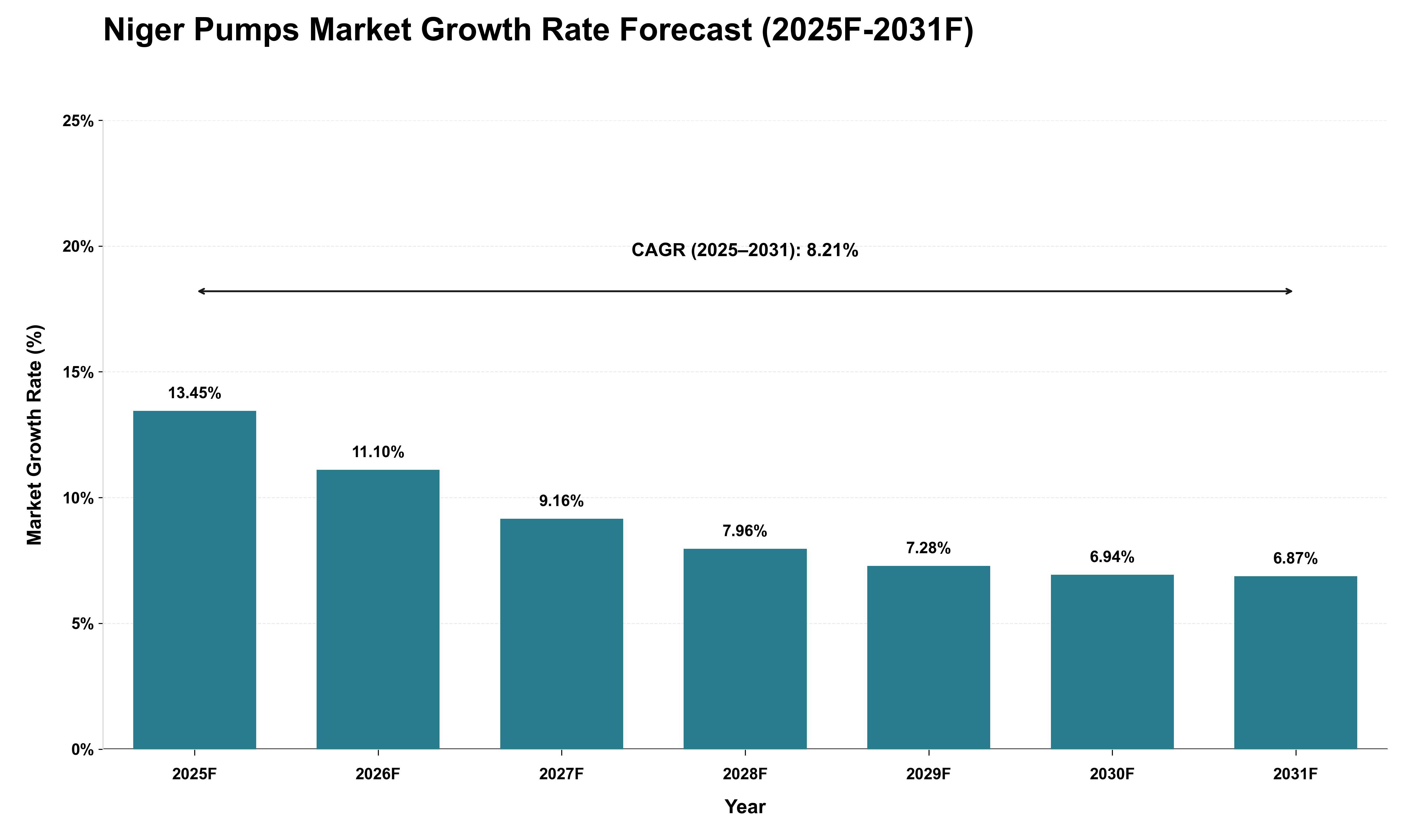 Niger Pumps Market Growth Rate Analysis (2025 - 2031)