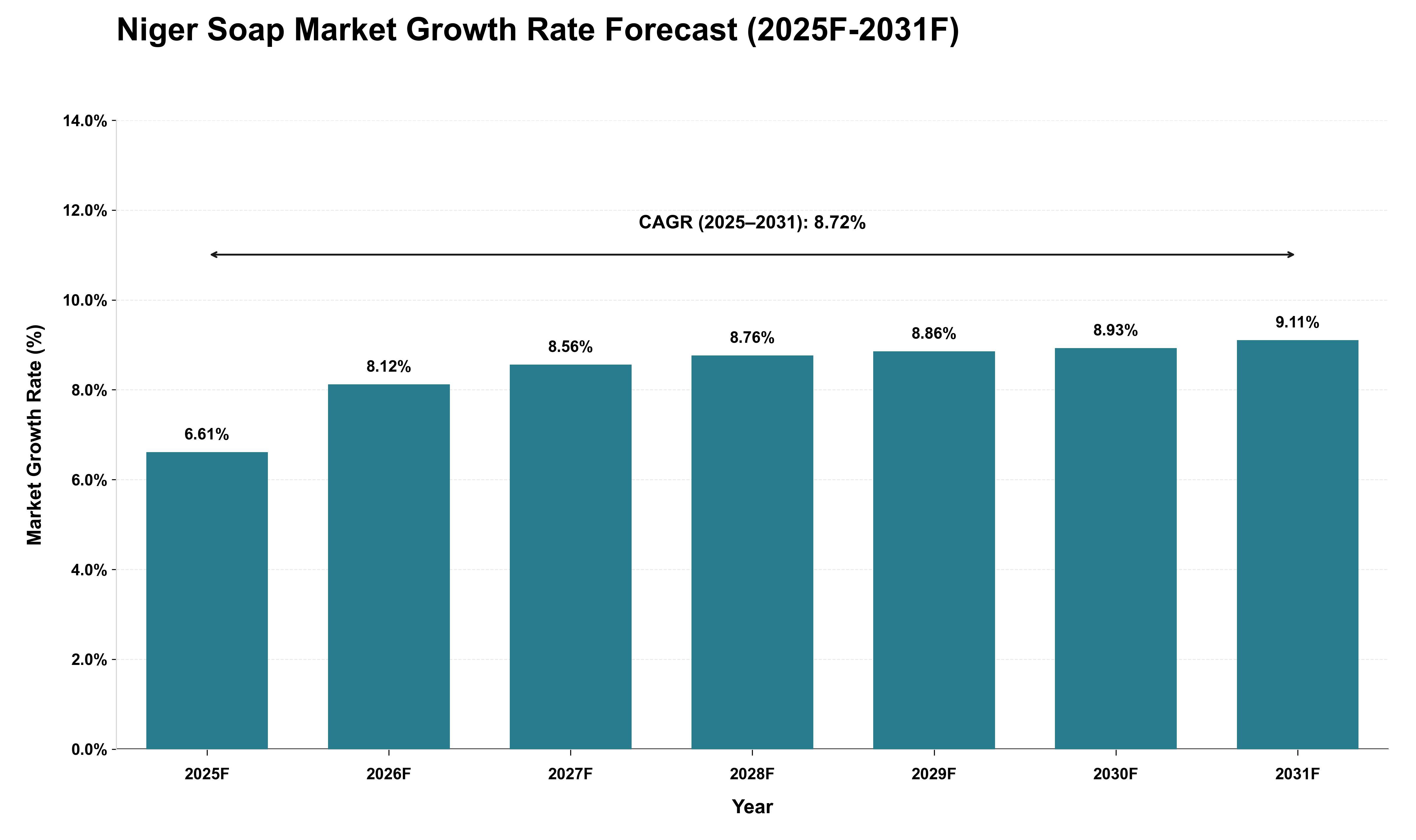 Niger Soap Market Growth Rate Analysis (2025 - 2031)