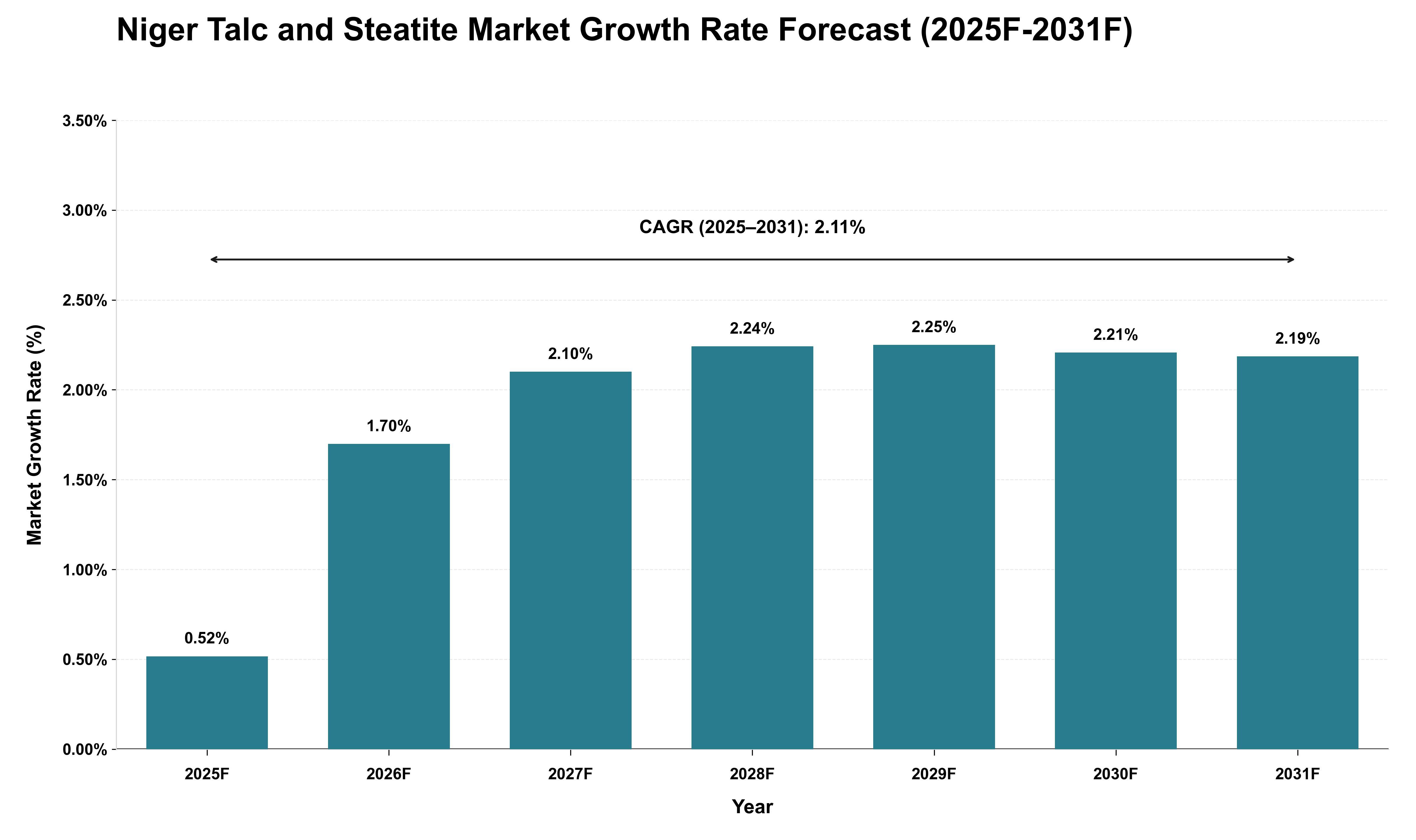 Niger Talc and Steatite Market Growth Rate Analysis (2025 - 2031)
