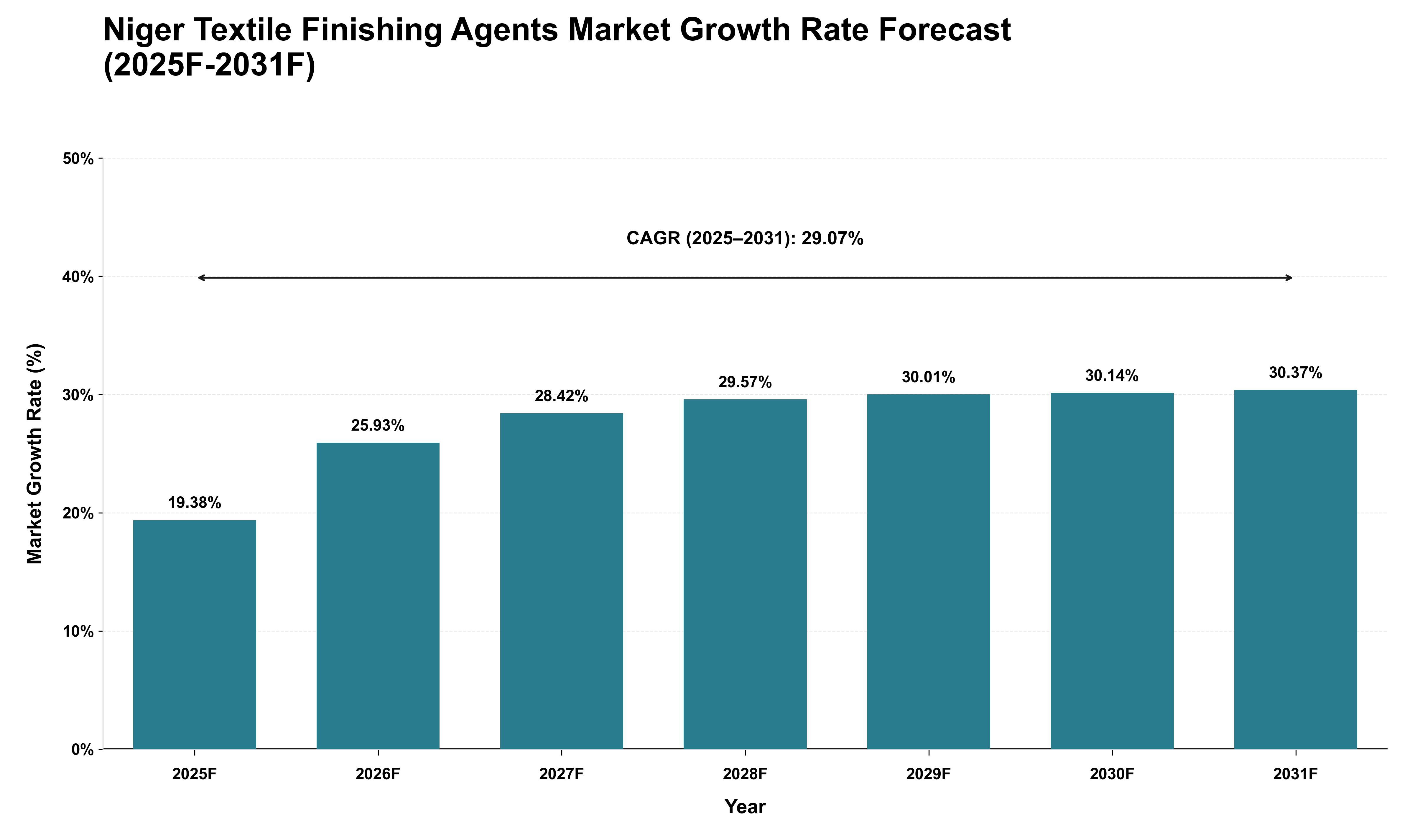 Niger Textile Finishing Agents Market Growth Rate Analysis (2025 - 2031)