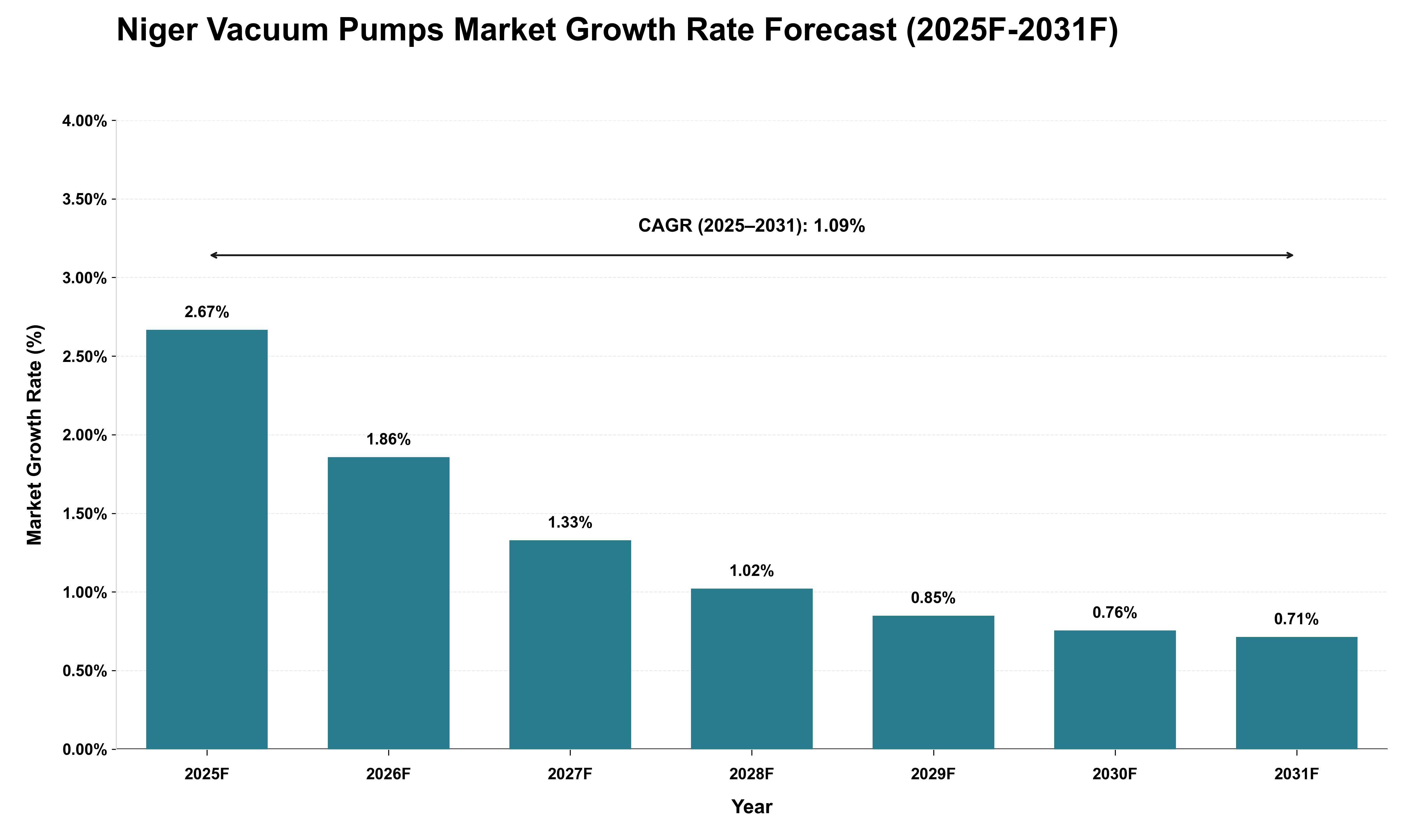 Niger Vacuum Pumps Market Growth Rate Analysis (2025 - 2031)