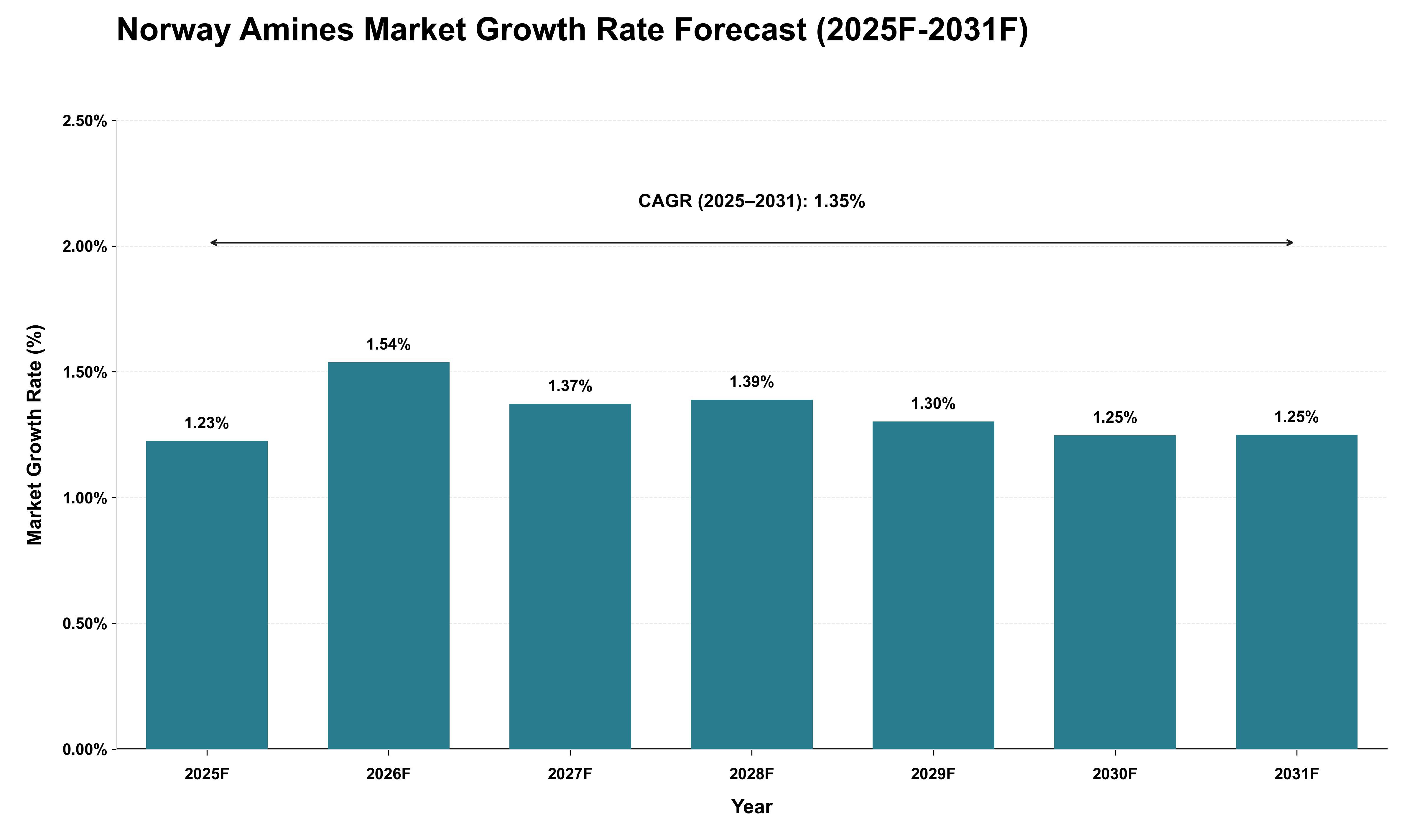 Norway Amines Market Growth Rate Analysis (2025 - 2031)