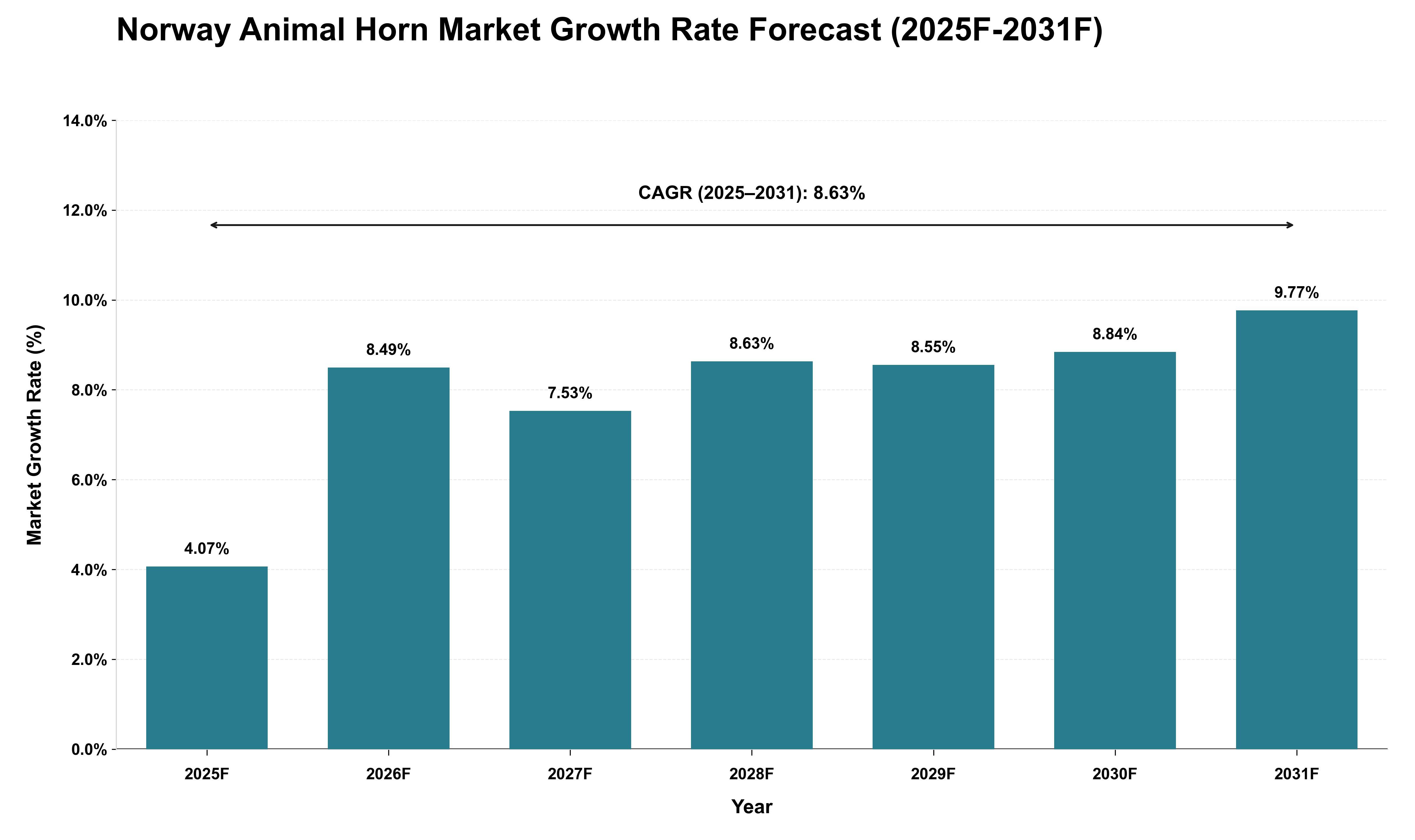 Norway Animal Horn Market Growth Rate Analysis (2025 - 2031)