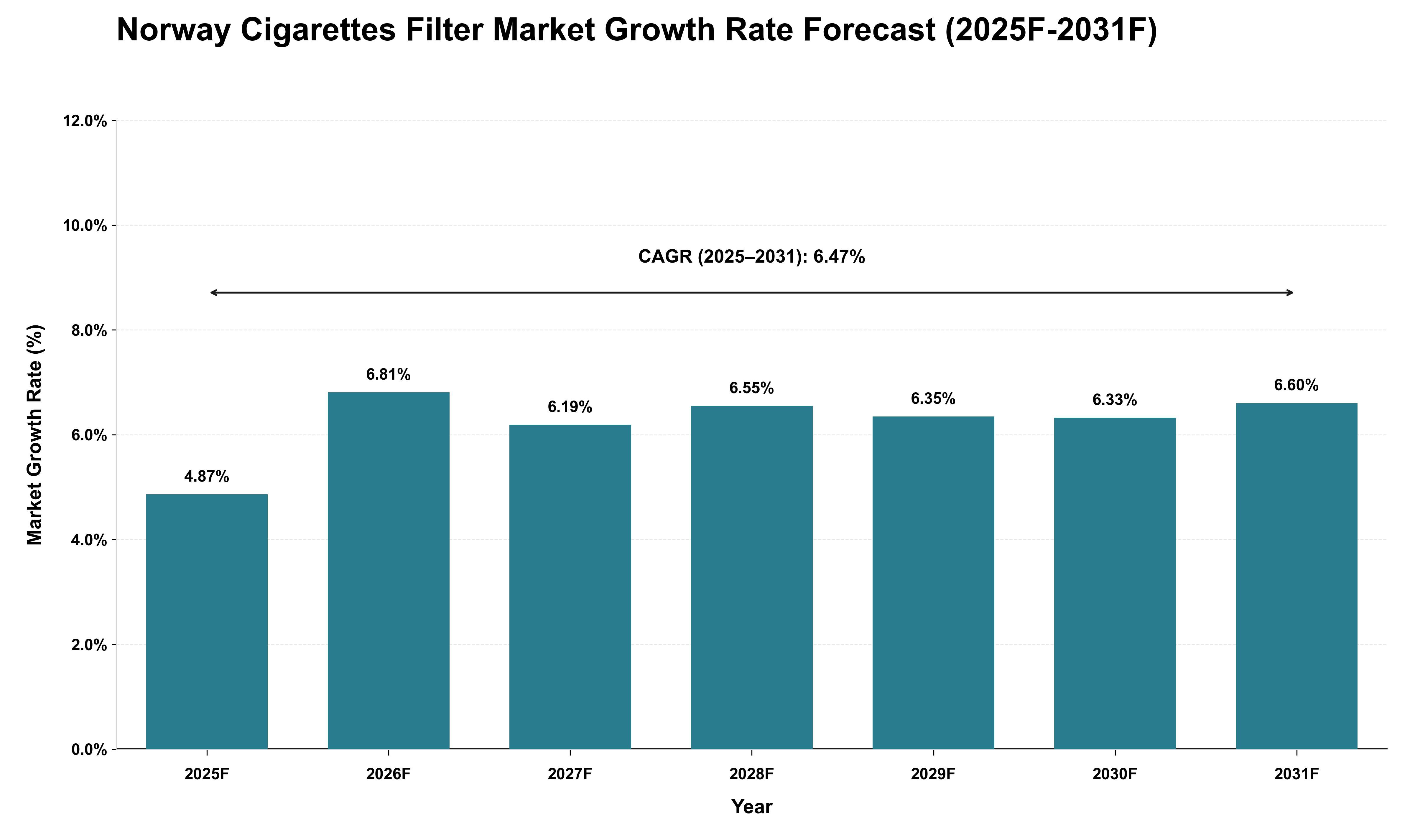 Norway Cigarettes Filter Market Growth Rate Analysis (2025 - 2031)