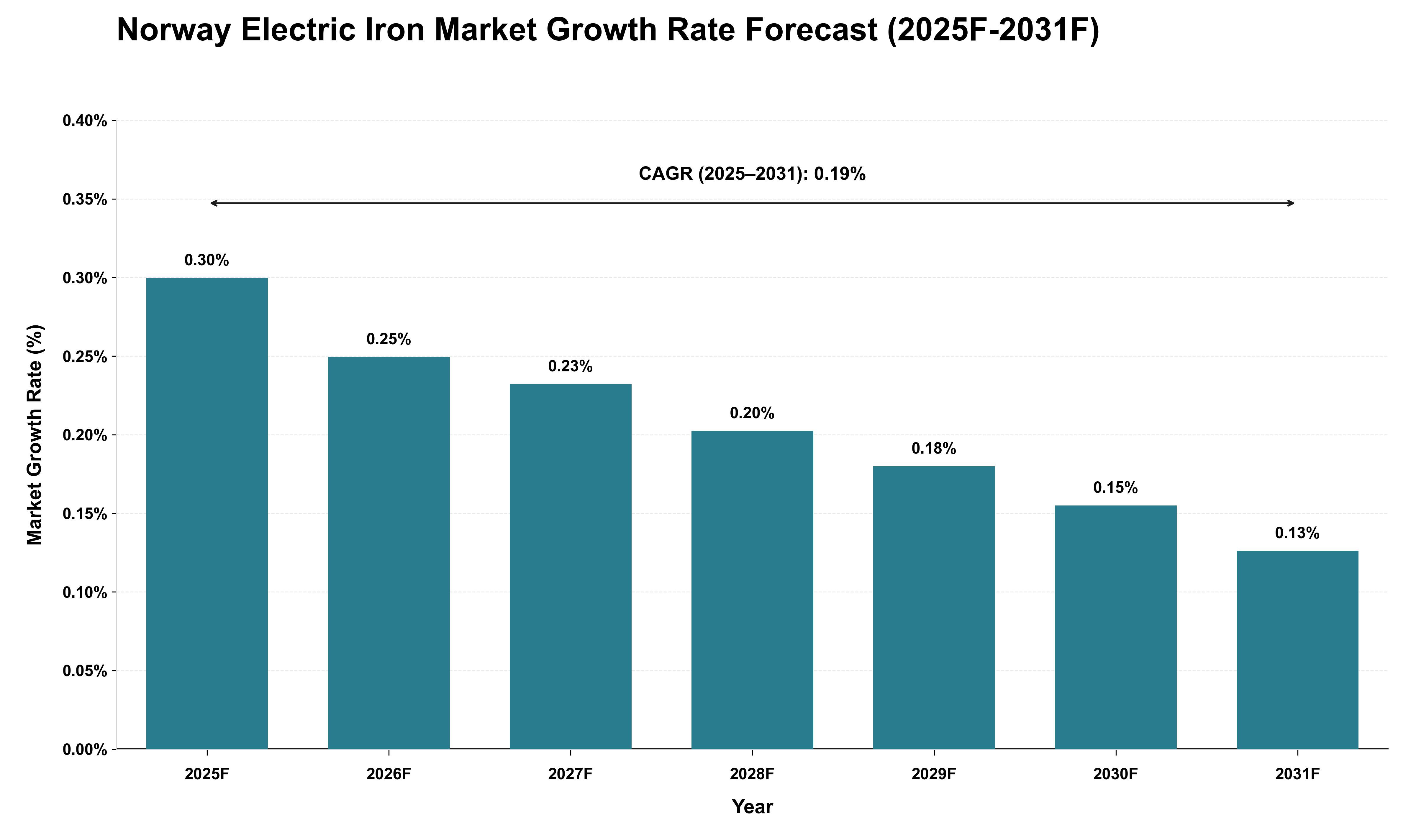 Norway Electric Iron Market Growth Rate Analysis (2025 - 2031)