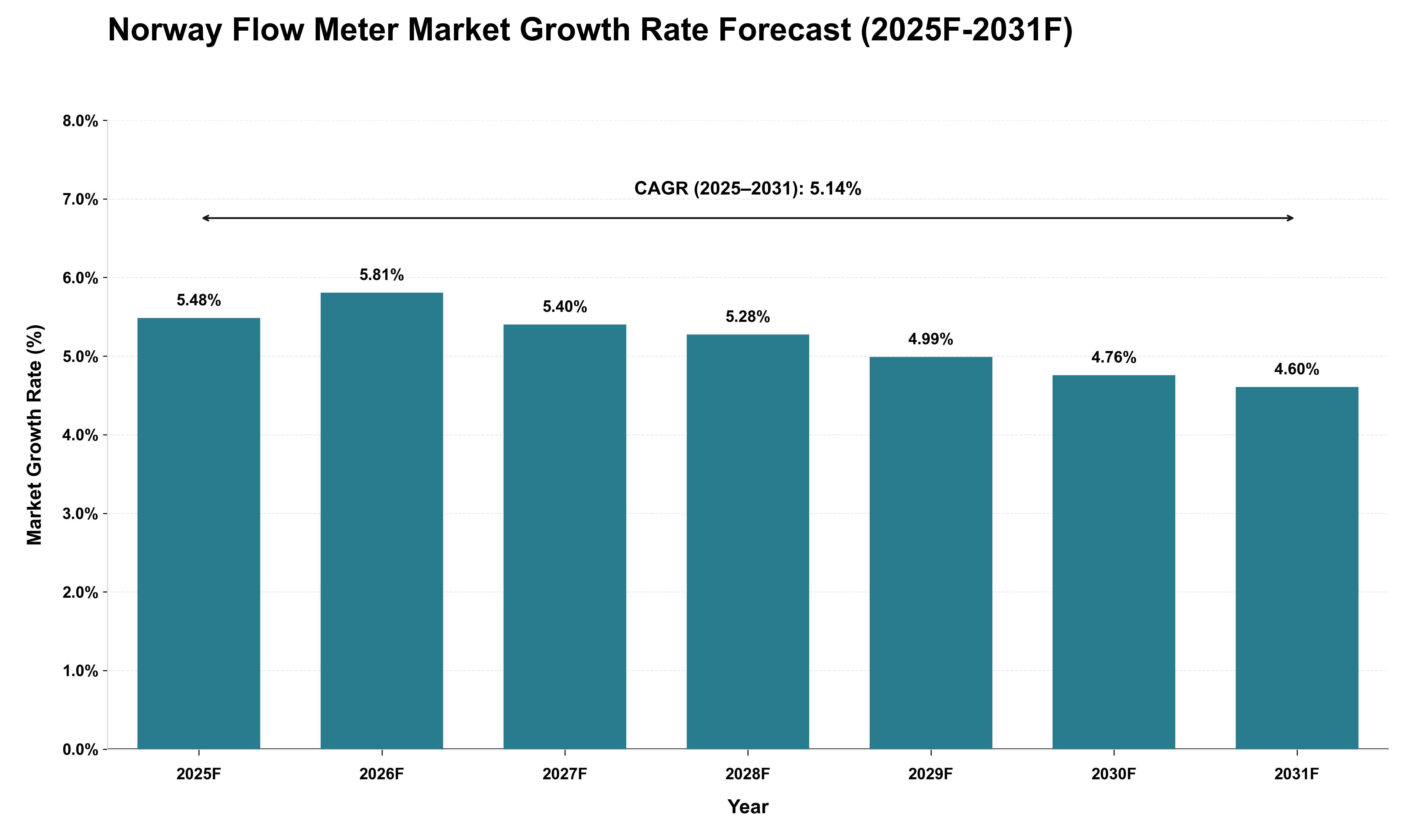 Norway Flow Meter Market Growth Rate Analysis (2025 - 2031)