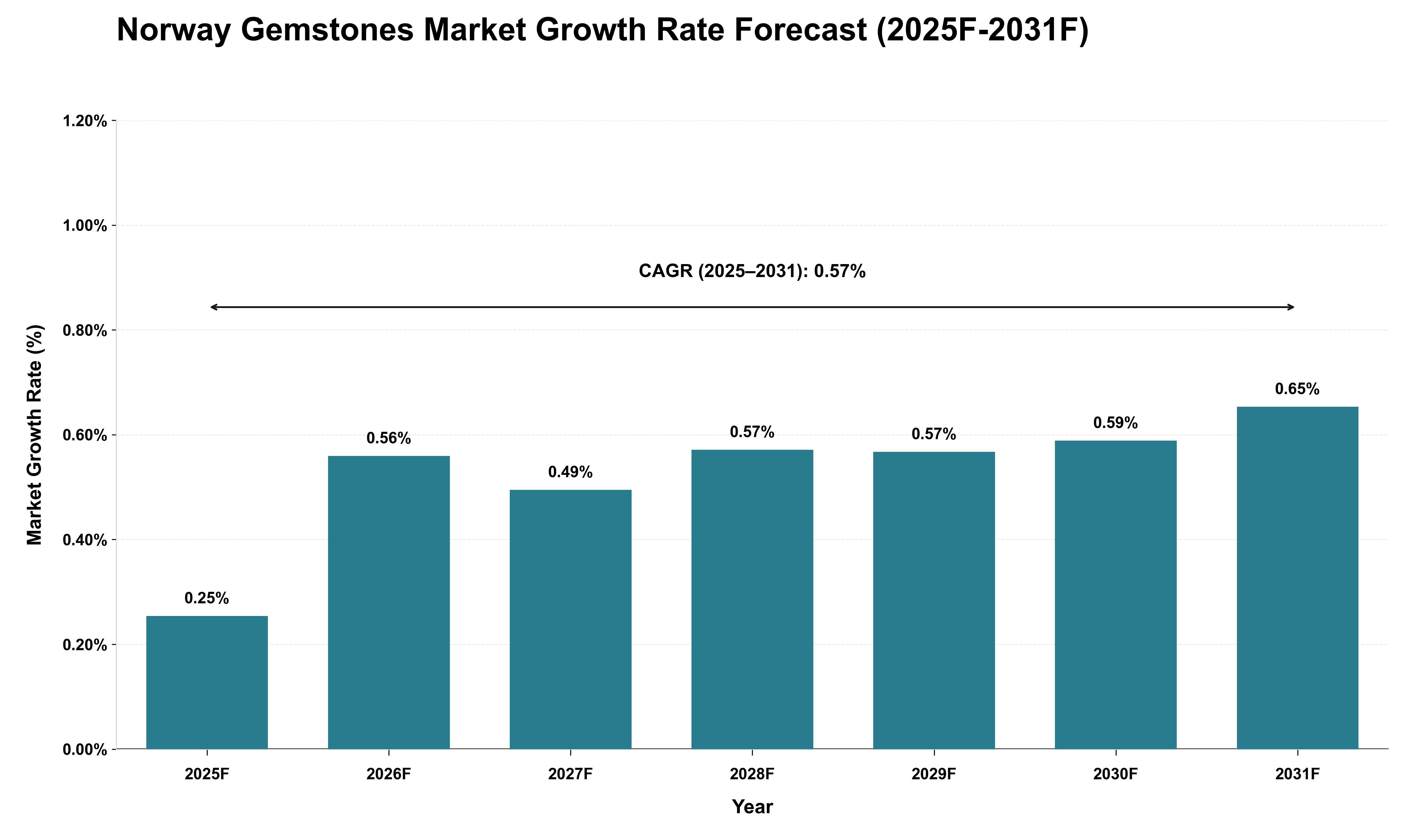 Norway Gemstones Market Growth Rate Analysis (2025 - 2031)