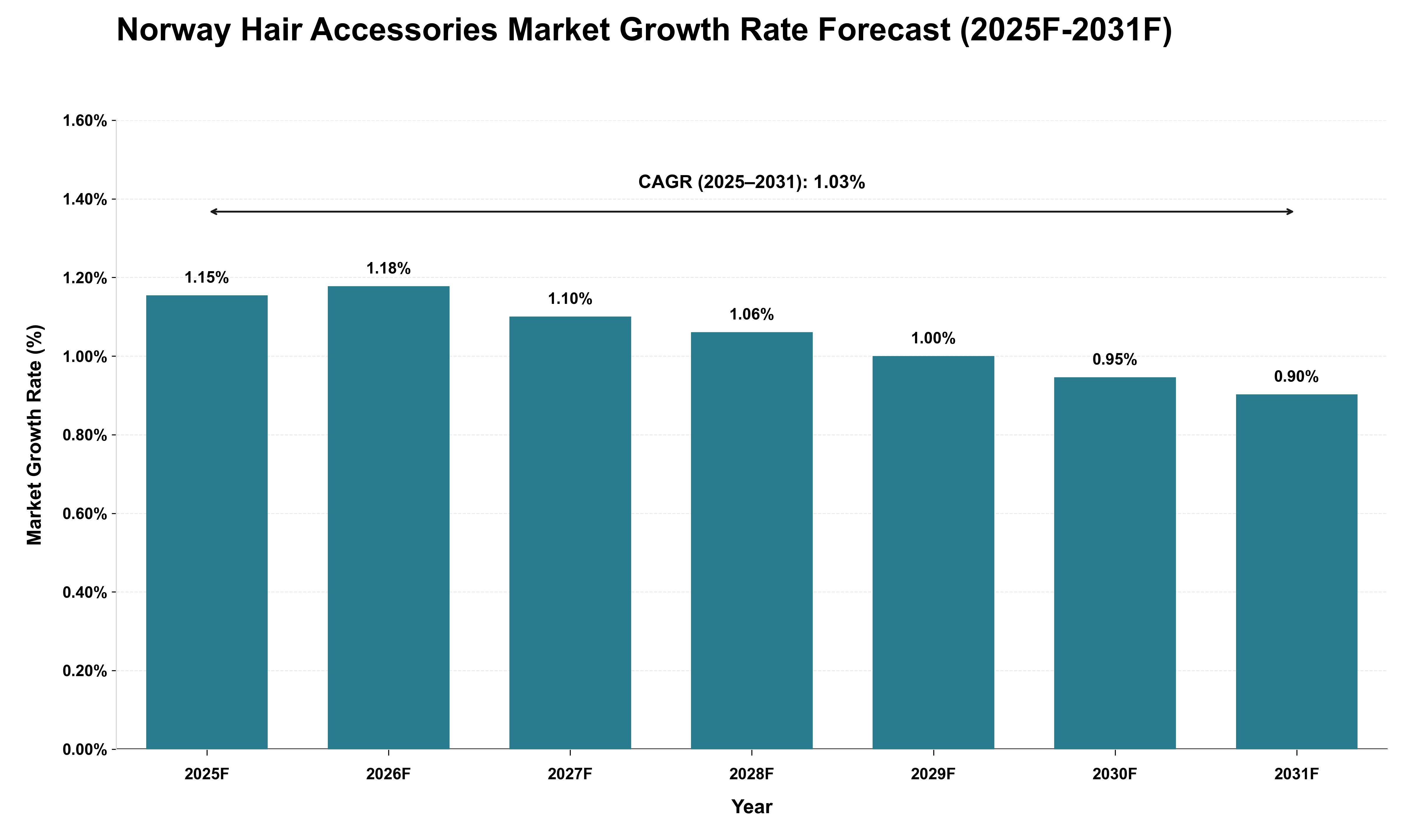 Norway Hair Accessories Market Growth Rate Analysis (2025 - 2031)